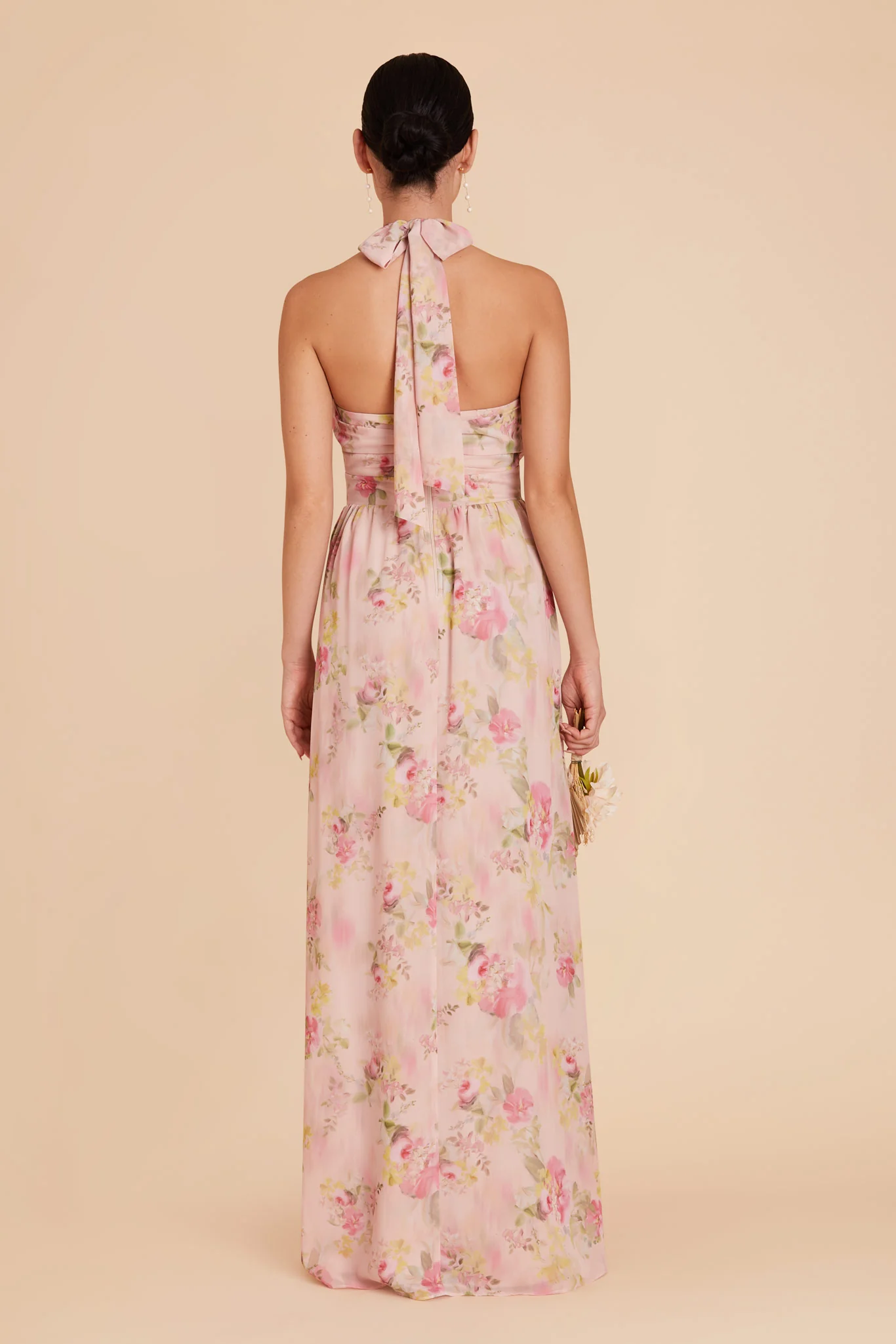 Joyce Chiffon Dress - Vintage Pink Floral - Image 4
