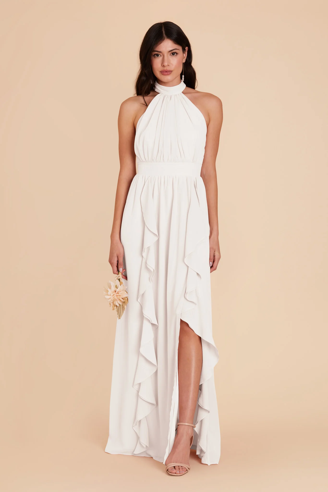 Joyce Chiffon Dress - White
