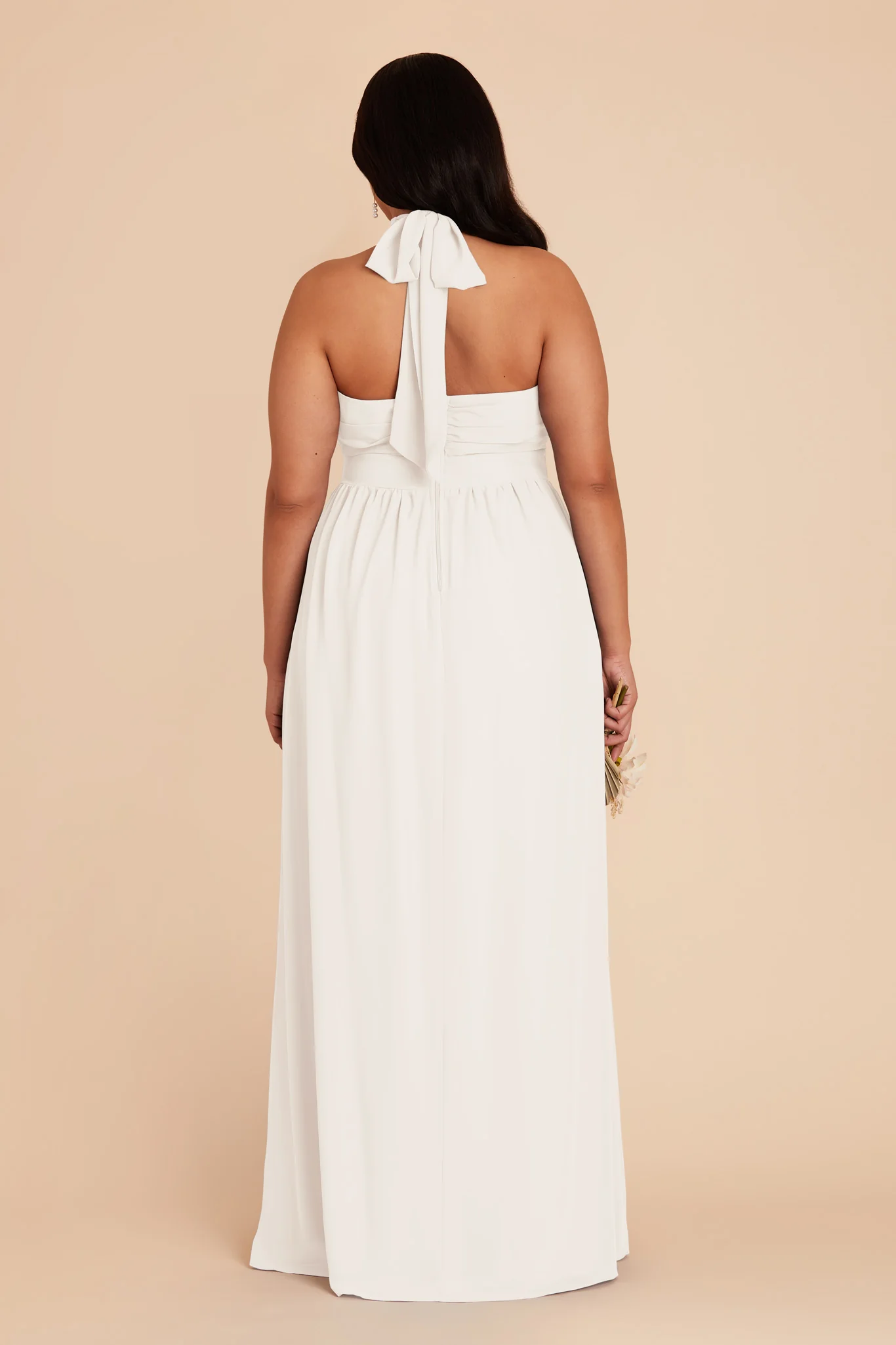 Joyce Chiffon Dress - White - Image 9