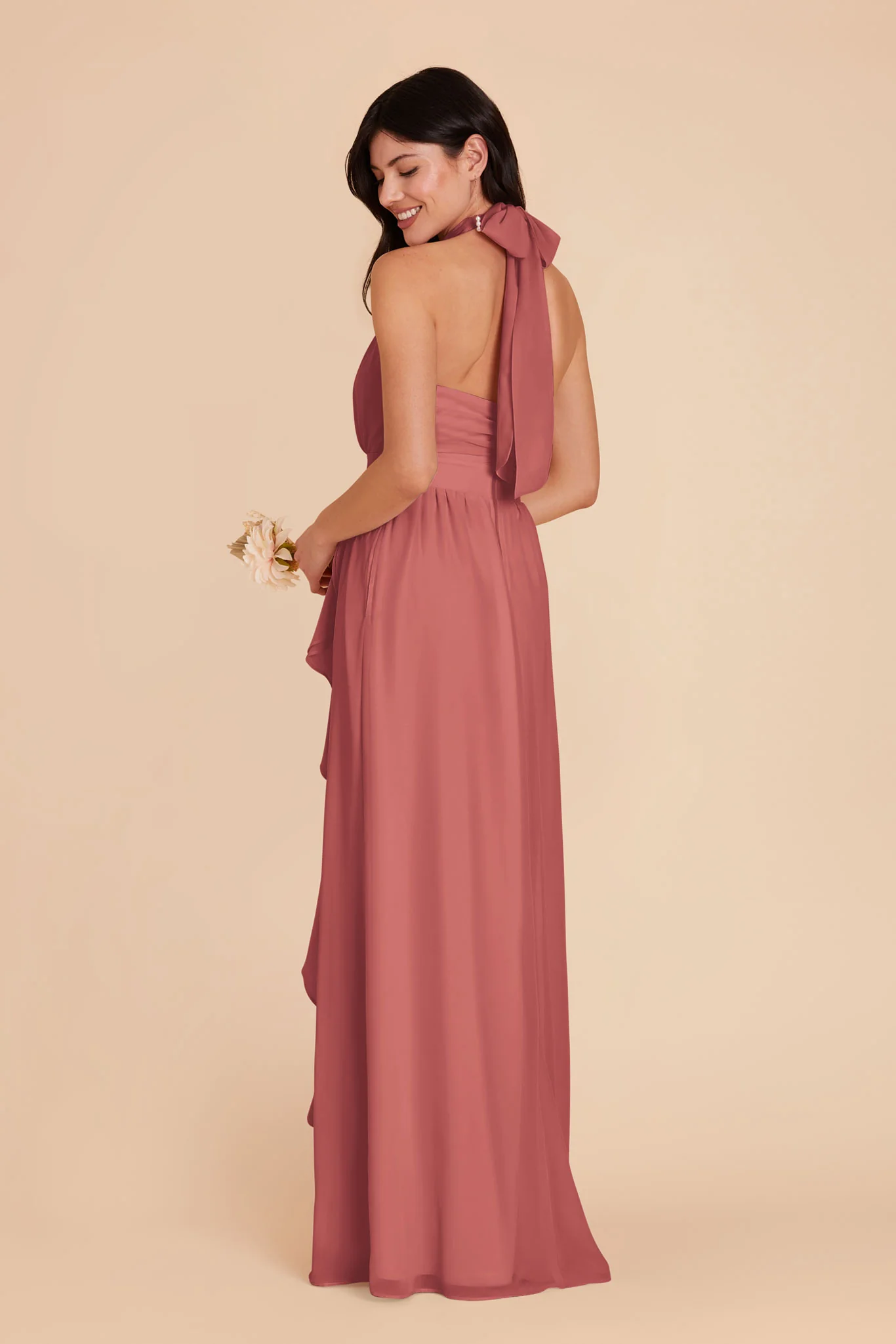 Joyce Chiffon Dress - Wild Rose - Image 6