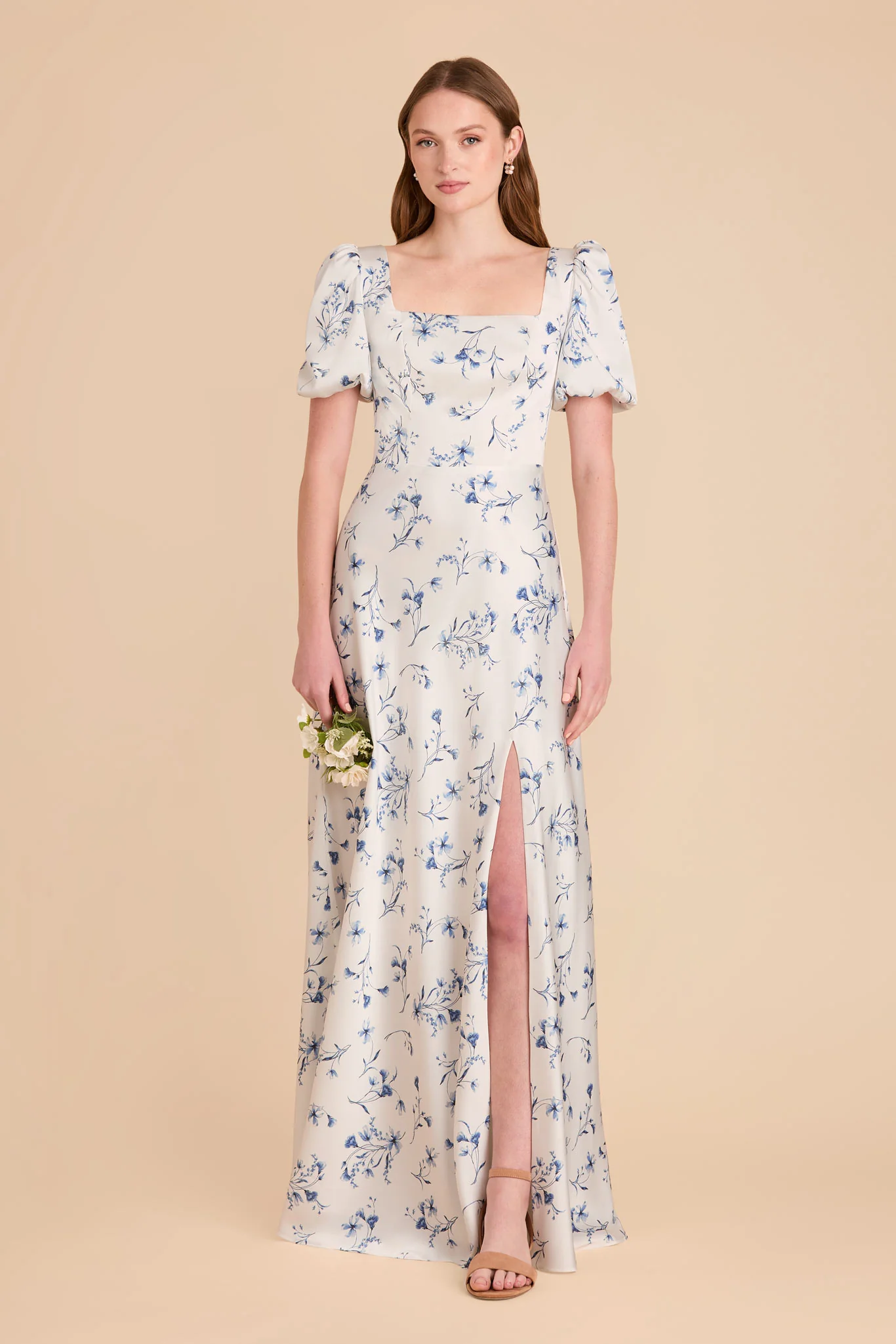 Judy Matte Satin Dress - Blue Le Fleur