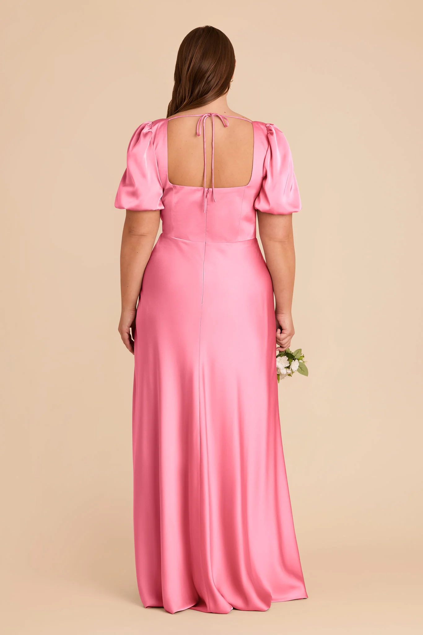 Judy Matte Satin Dress - Bon Bon Pink - Image 8