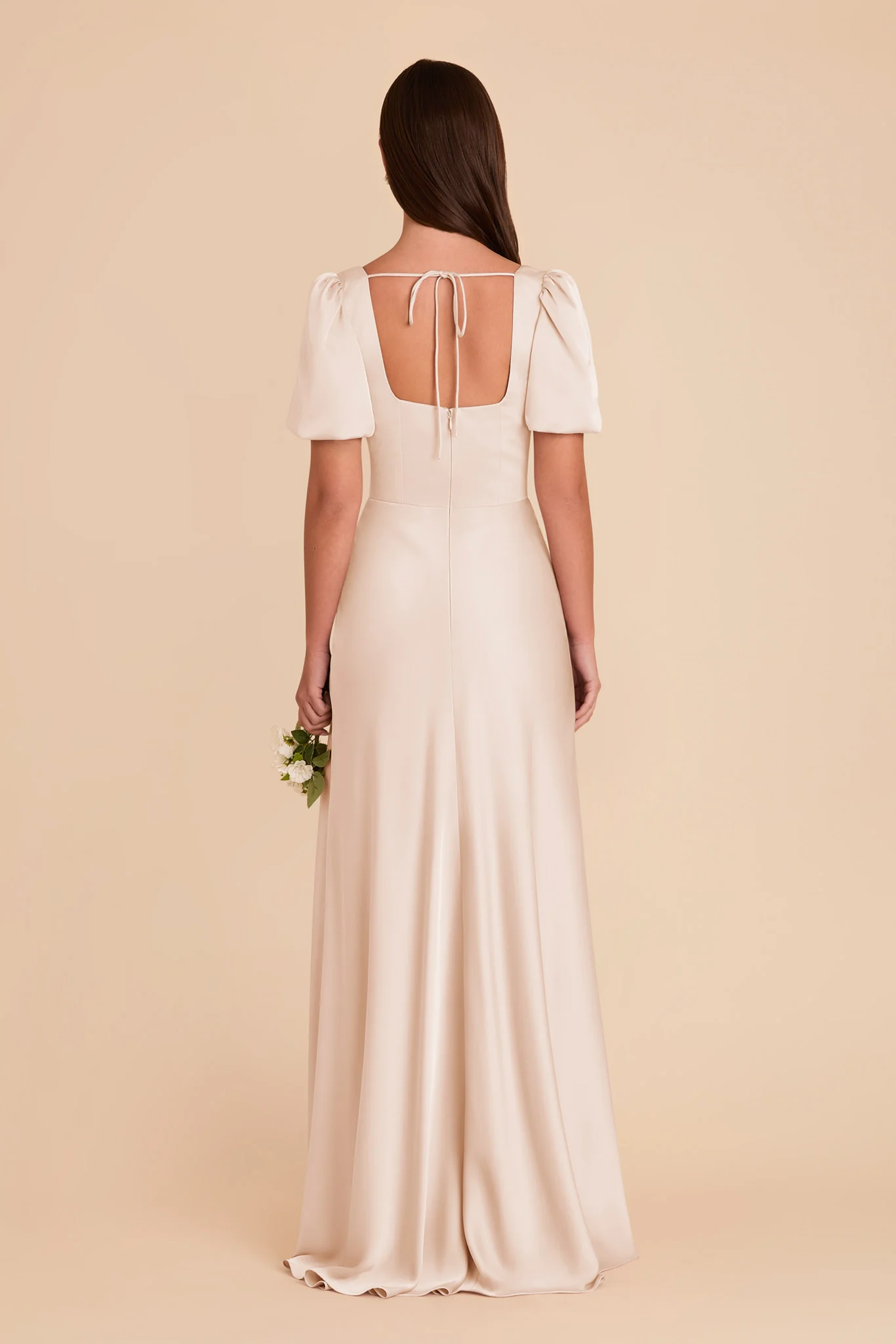 Judy Matte Satin Dress - Champagne - Image 6