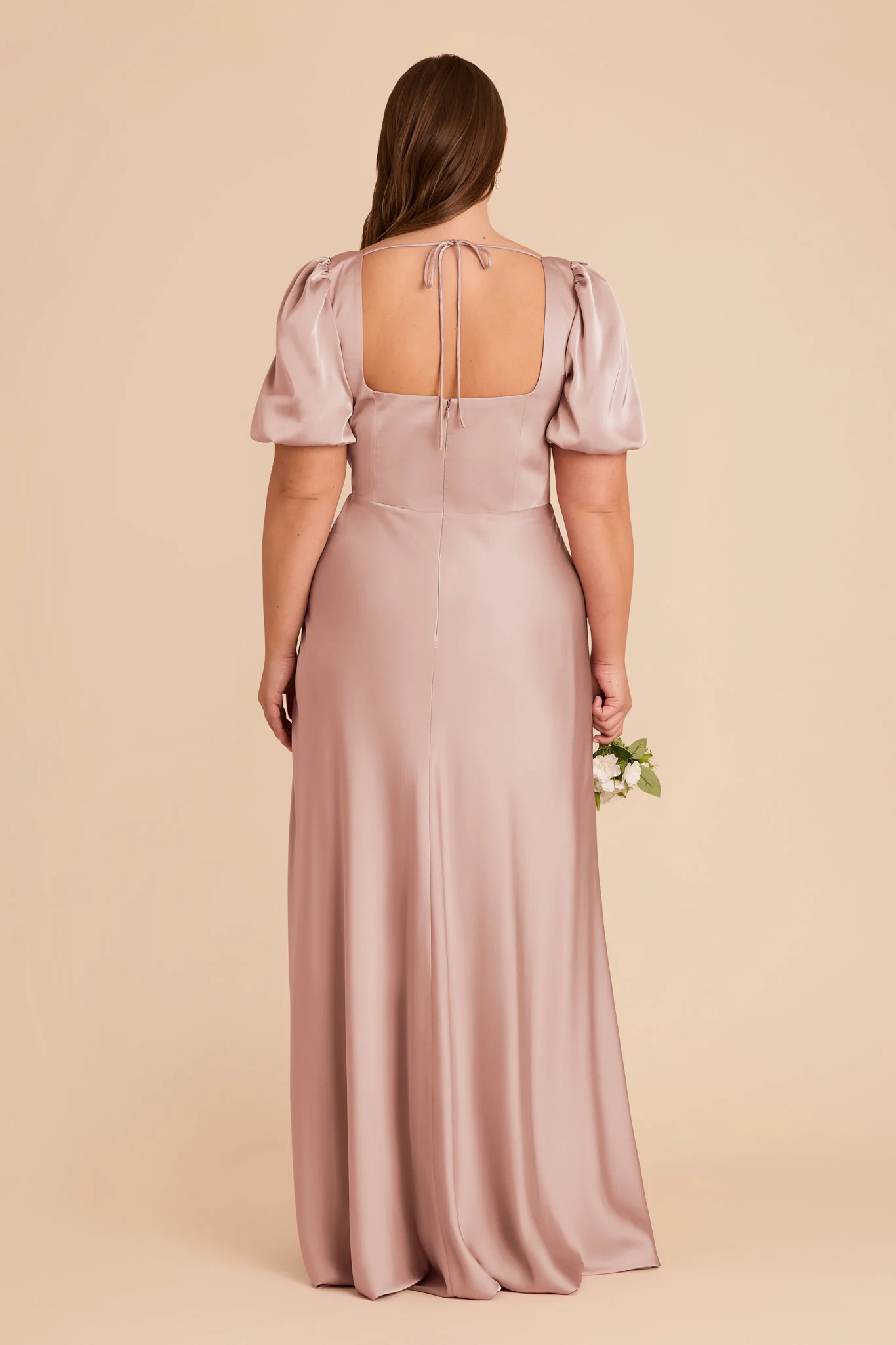 Judy Matte Satin Dress - English Rose - Image 8