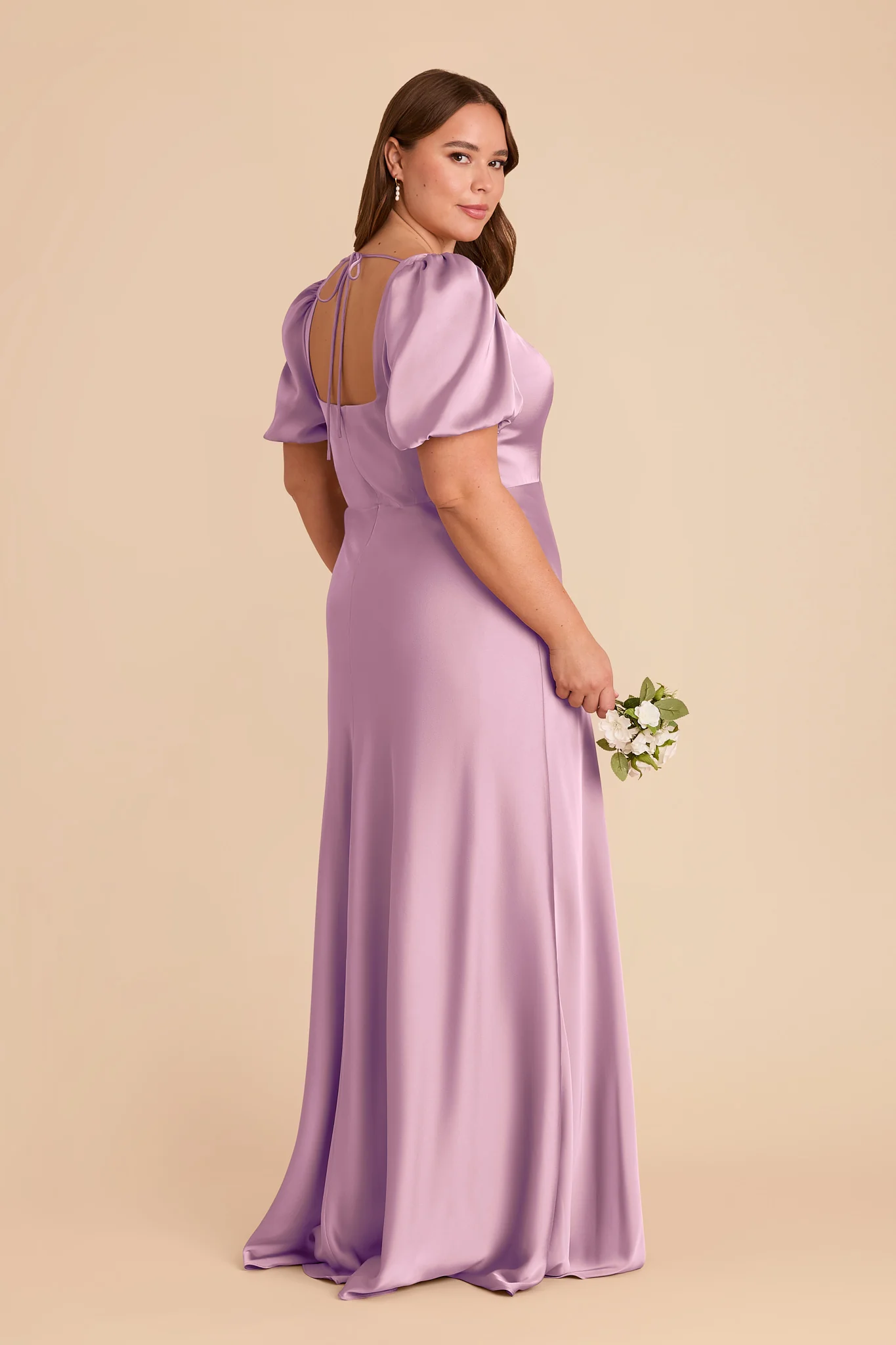 Judy Matte Satin Dress - Orchid - Image 6