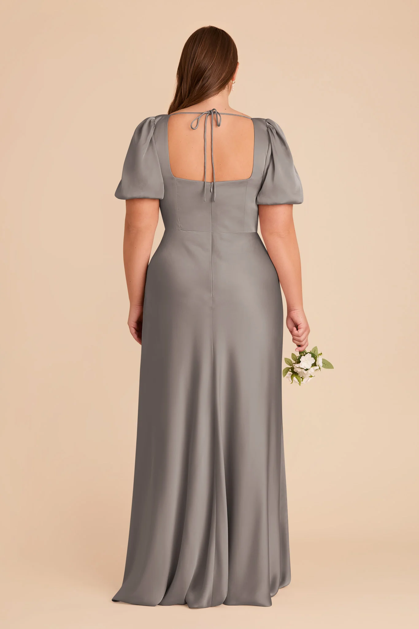 Judy Matte Satin Dress - Quartz - Image 10
