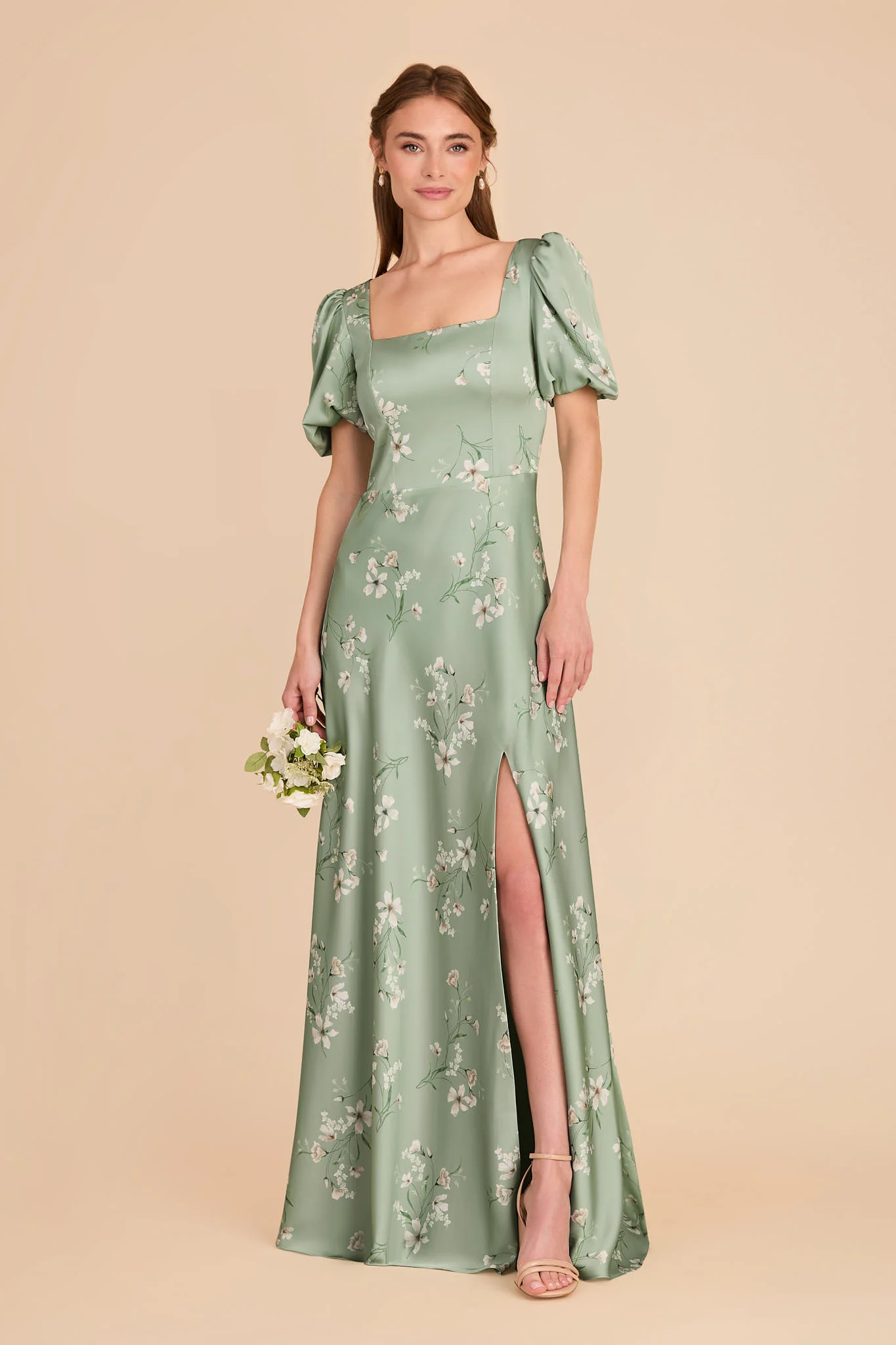 Judy Matte Satin Dress - Sage Le Fleur