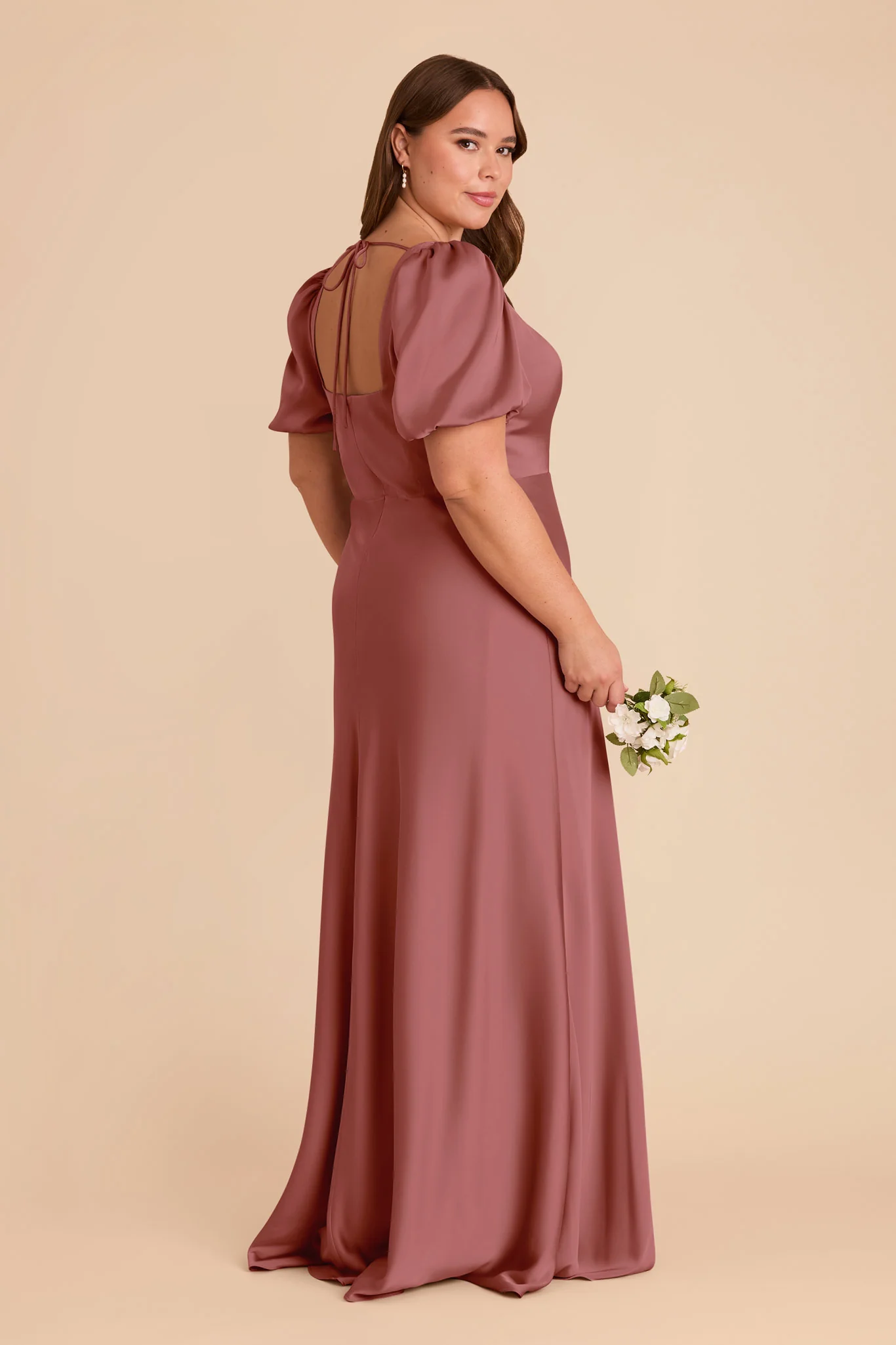 Judy Matte Satin Dress - Wild Rose - Image 7