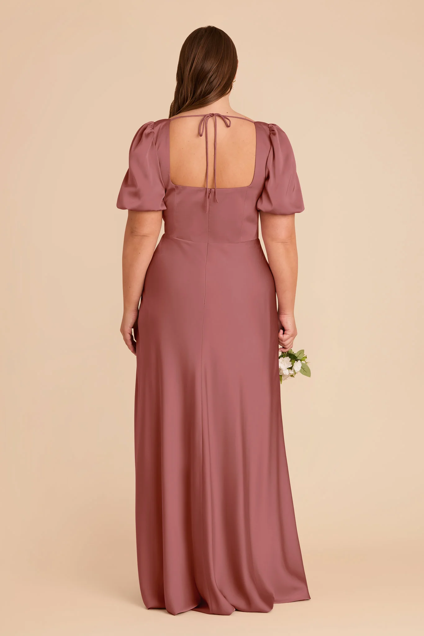 Judy Matte Satin Dress - Wild Rose - Image 8