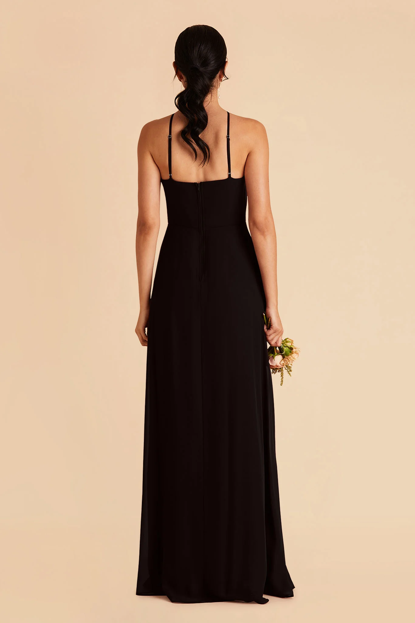 Juliet Chiffon Dress - Black - Image 5