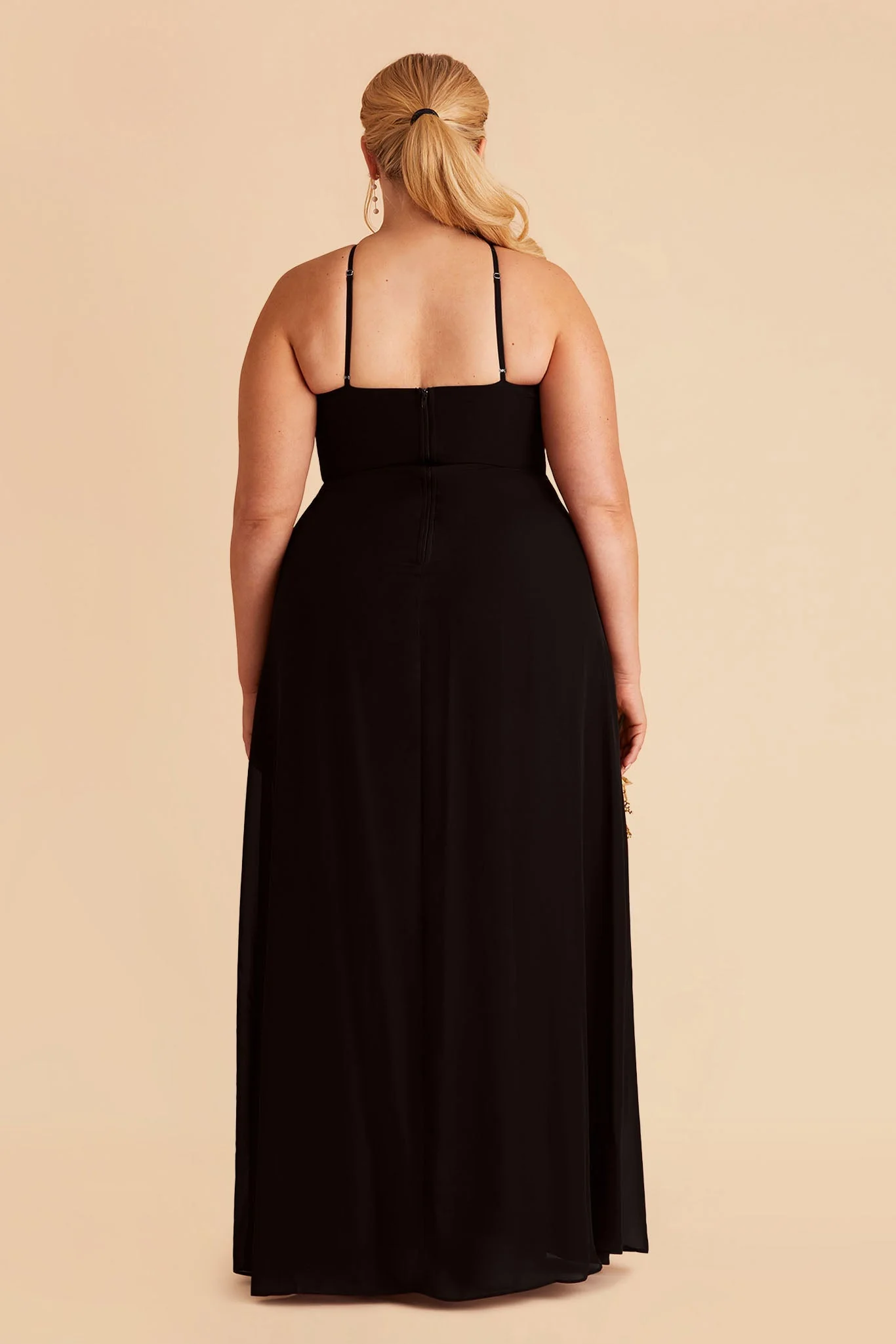 Juliet Chiffon Dress - Black - Image 8