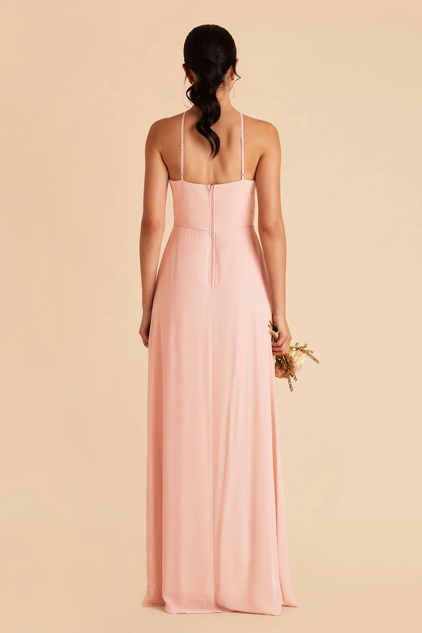 Juliet Chiffon Dress - Blush Pink - Image 8
