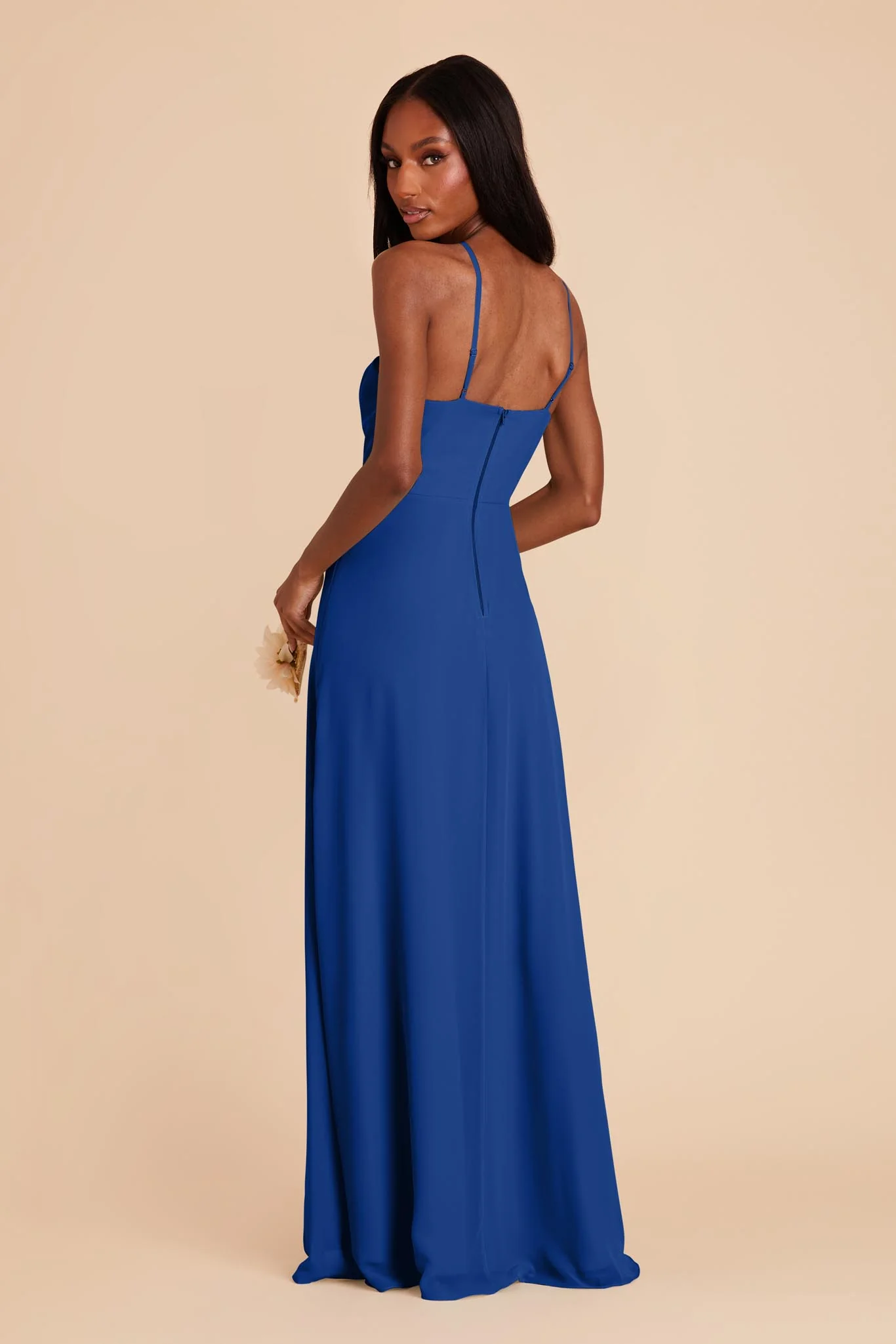 Juliet Chiffon Dress - Cobalt Blue - Image 4