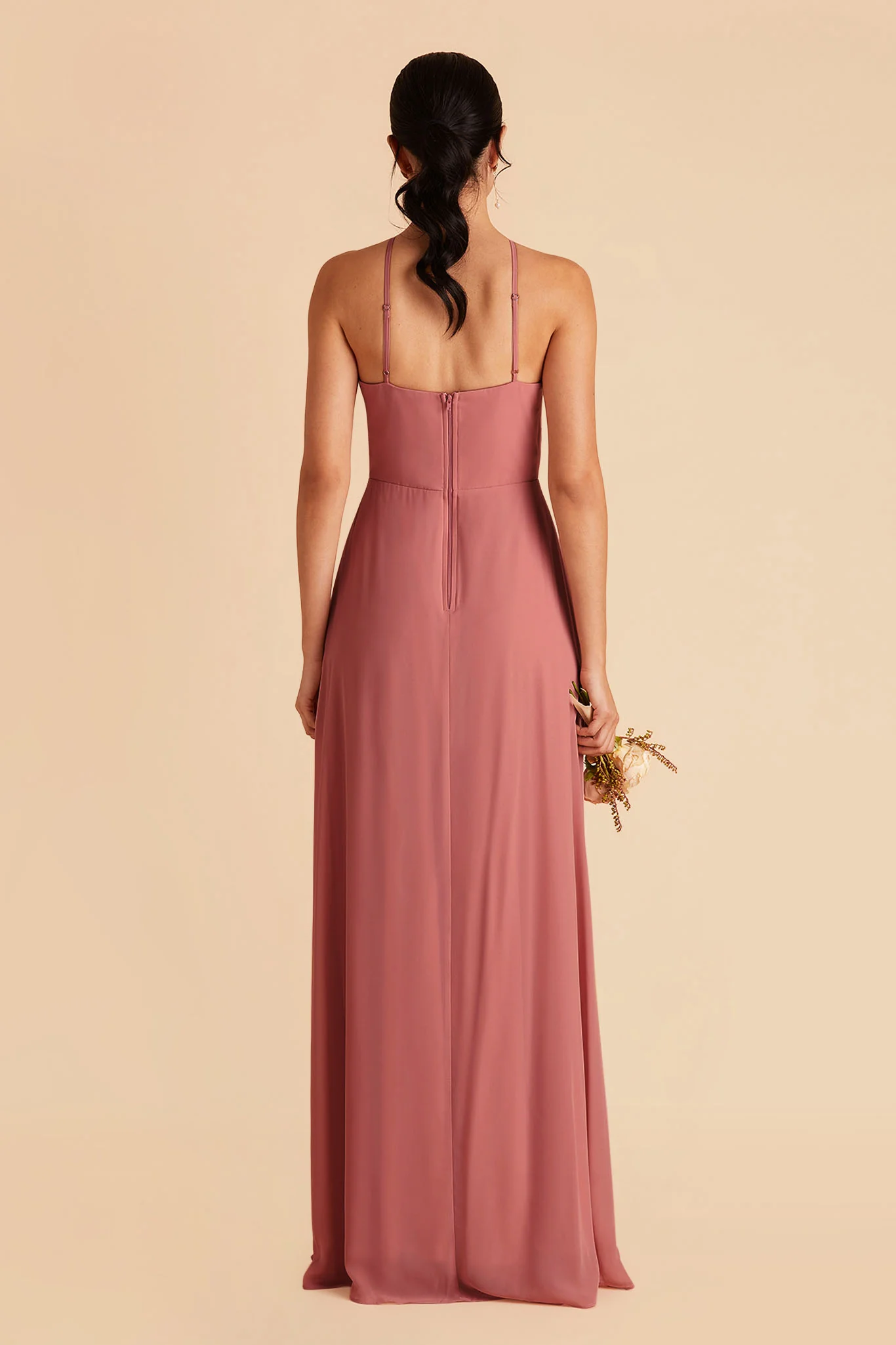 Juliet Chiffon Dress - Mulberry - Image 5