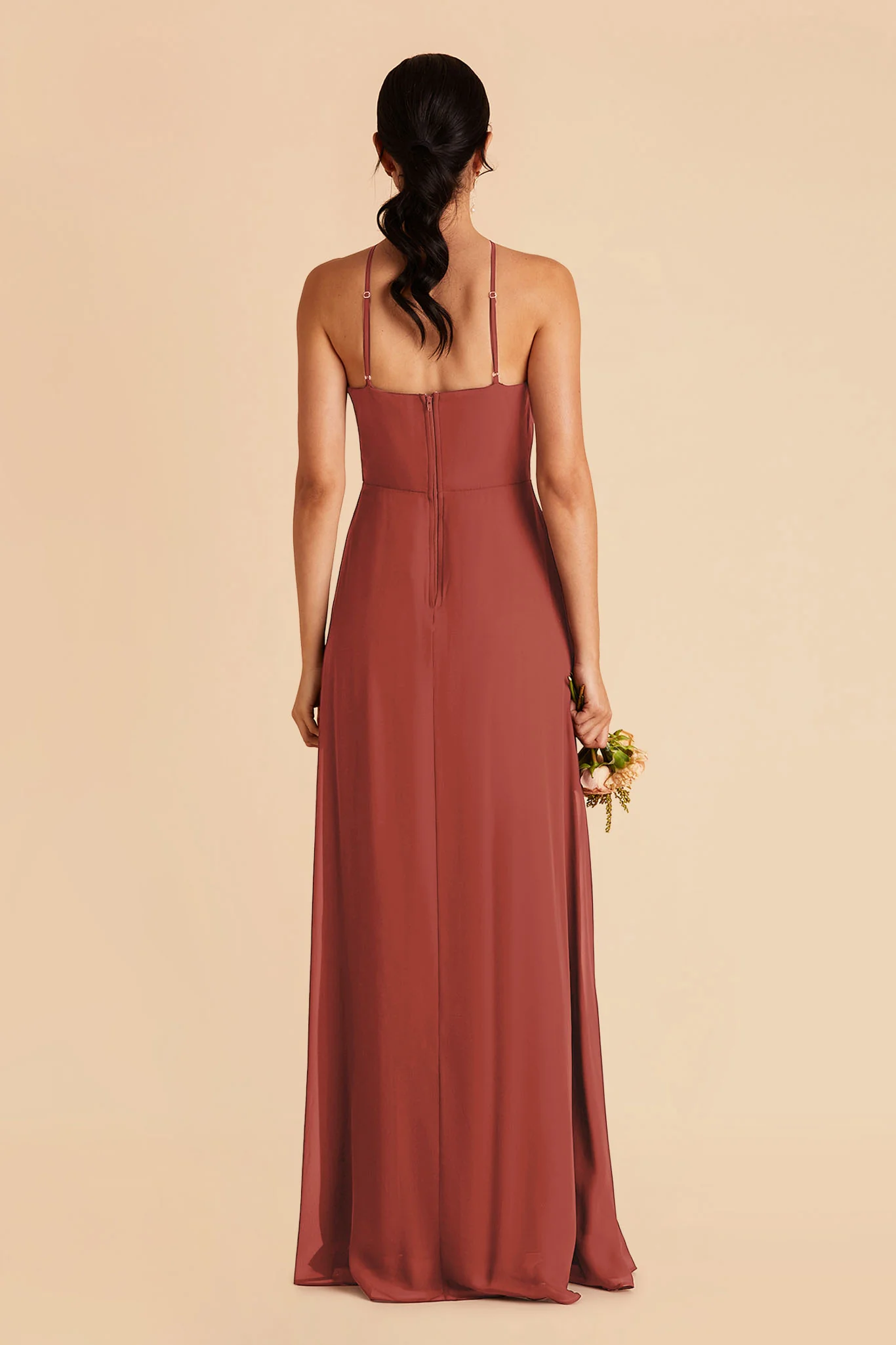 Juliet Chiffon Dress - Spice - Image 5