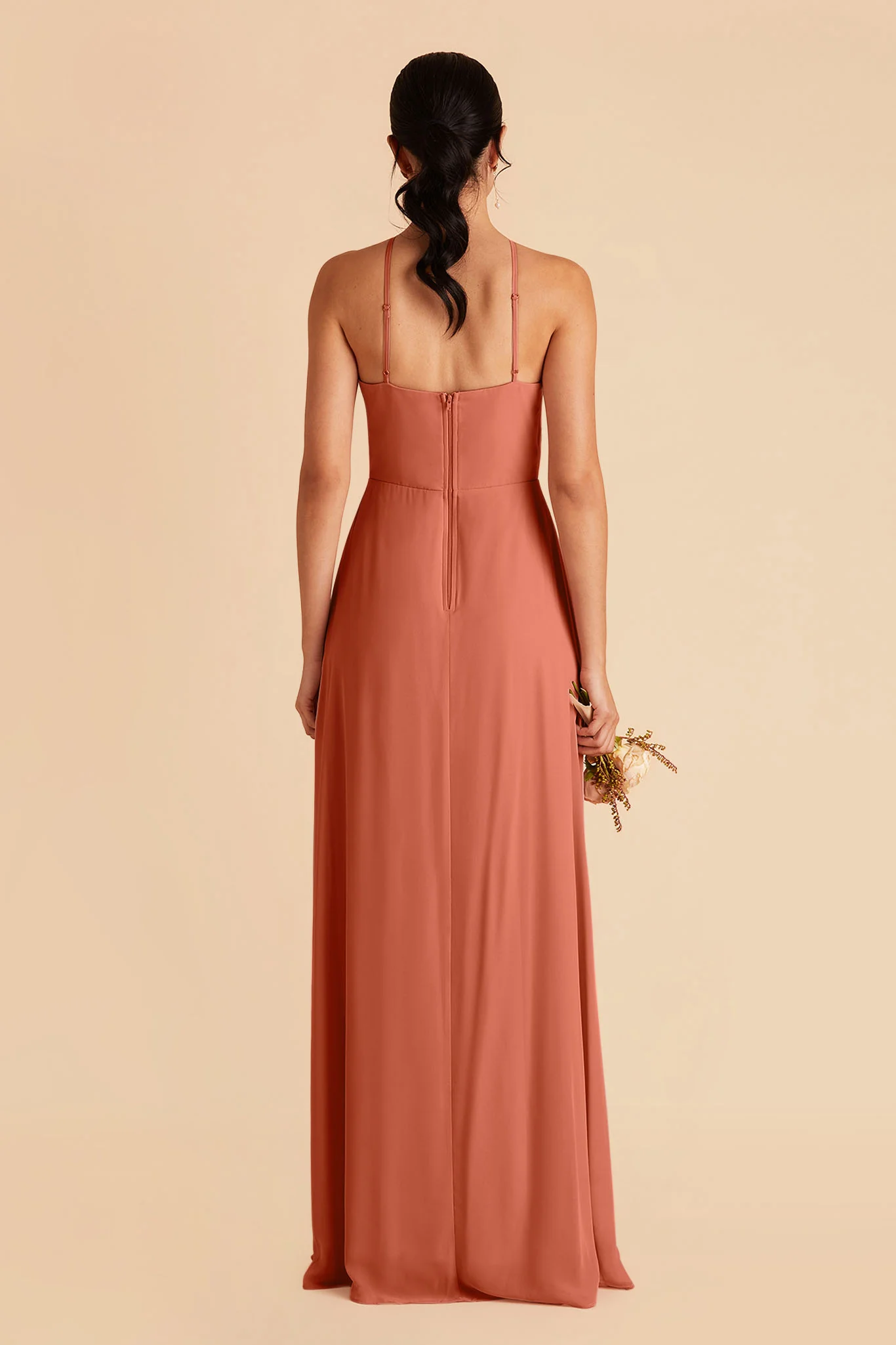 Juliet Chiffon Dress - Terracotta - Image 5