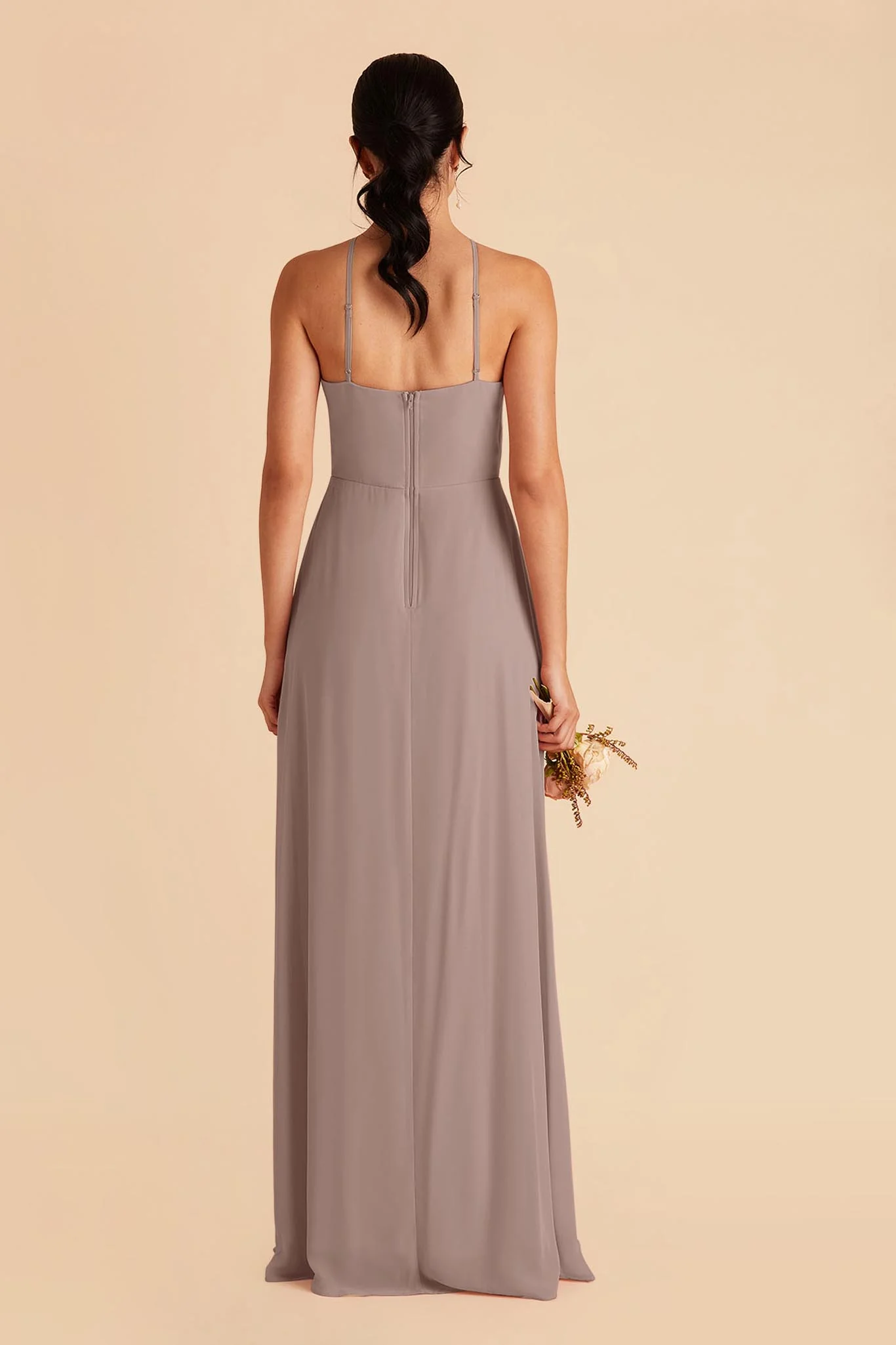 Juliet Chiffon Dress - Toffee - Image 5
