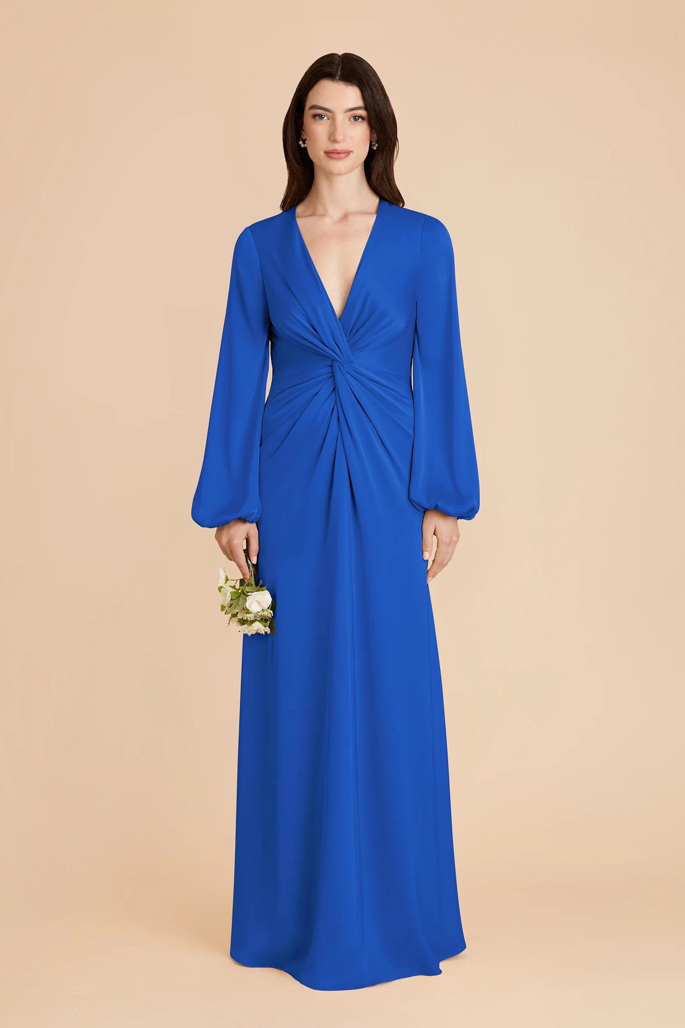 Juniper Matte Satin Dress - Cobalt Blue