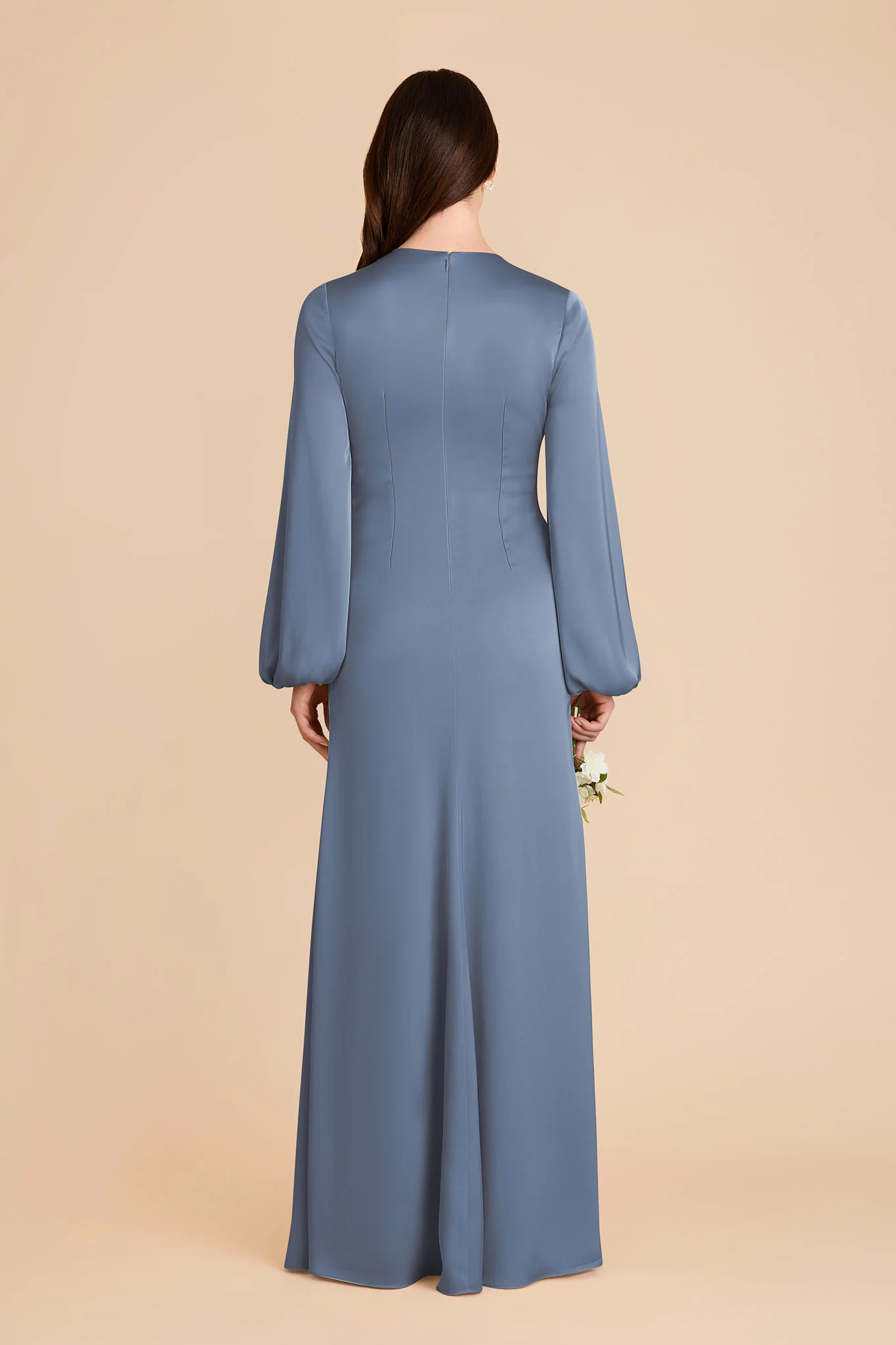 Juniper Matte Satin Dress - French Blue - Image 5
