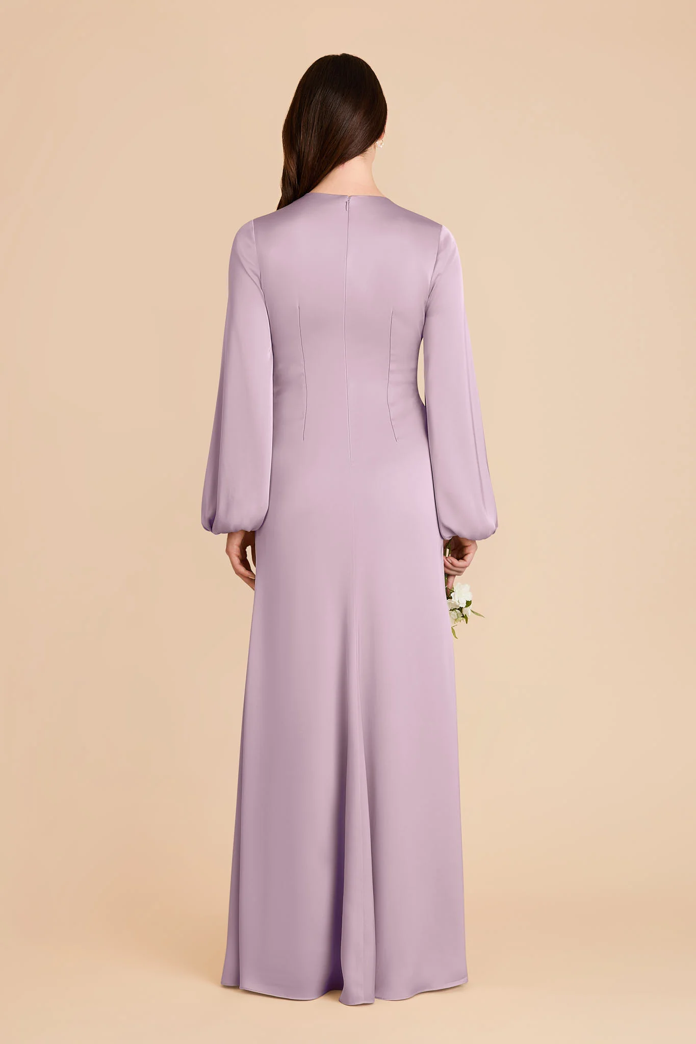Juniper Matte Satin Dress - Lavender - Image 5