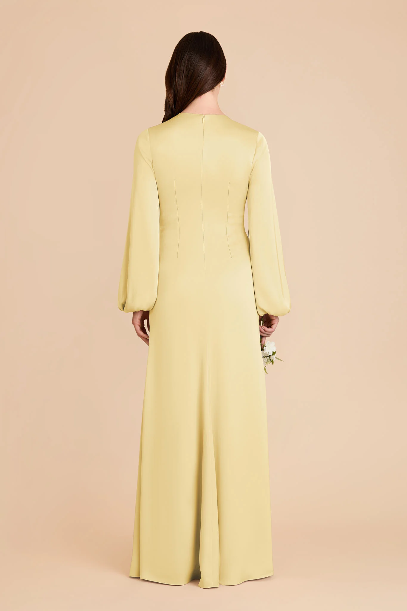 Juniper Matte Satin Dress - Lemon Sorbet - Image 5