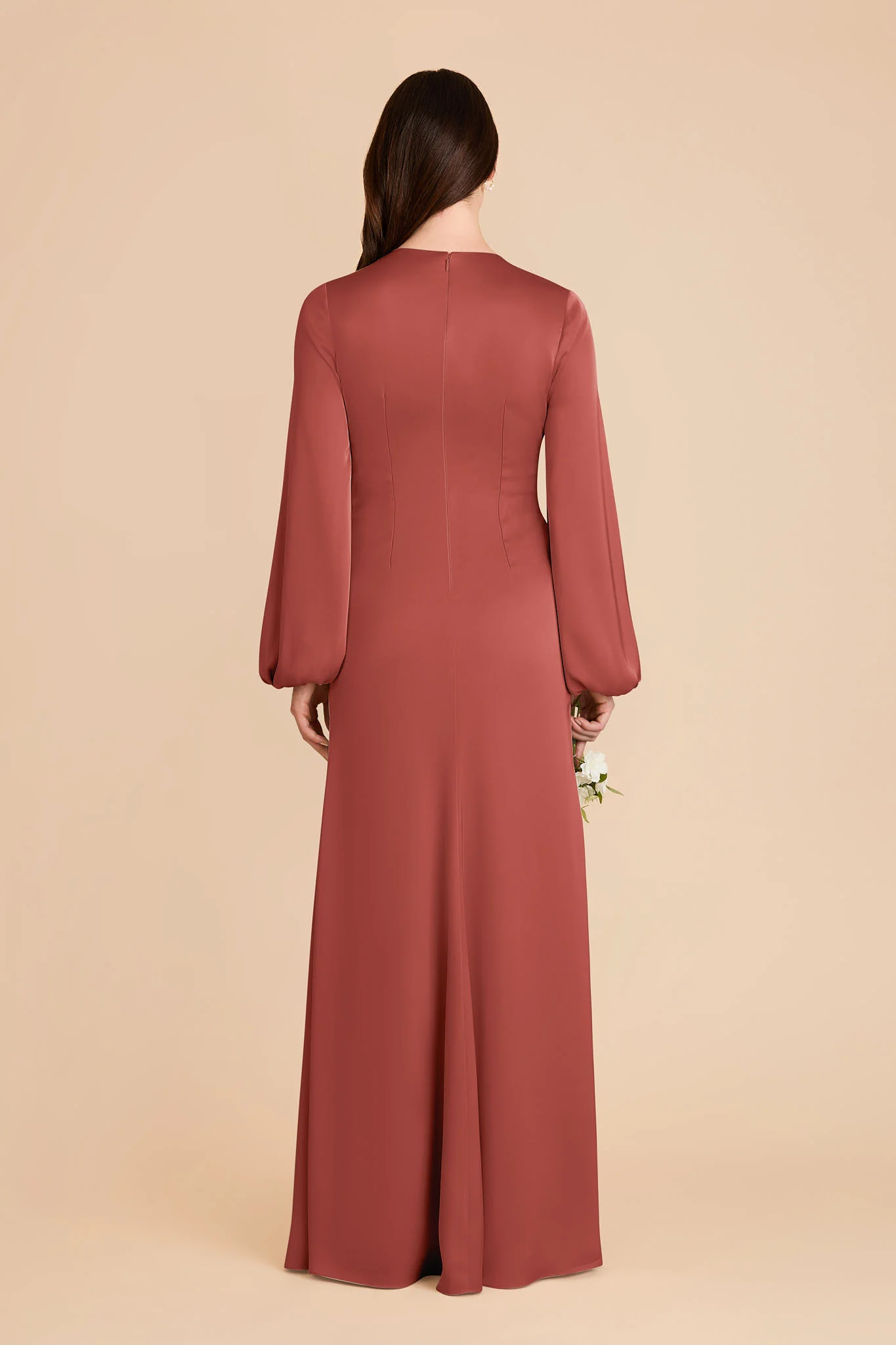 Juniper Matte Satin Dress - Spice - Image 5