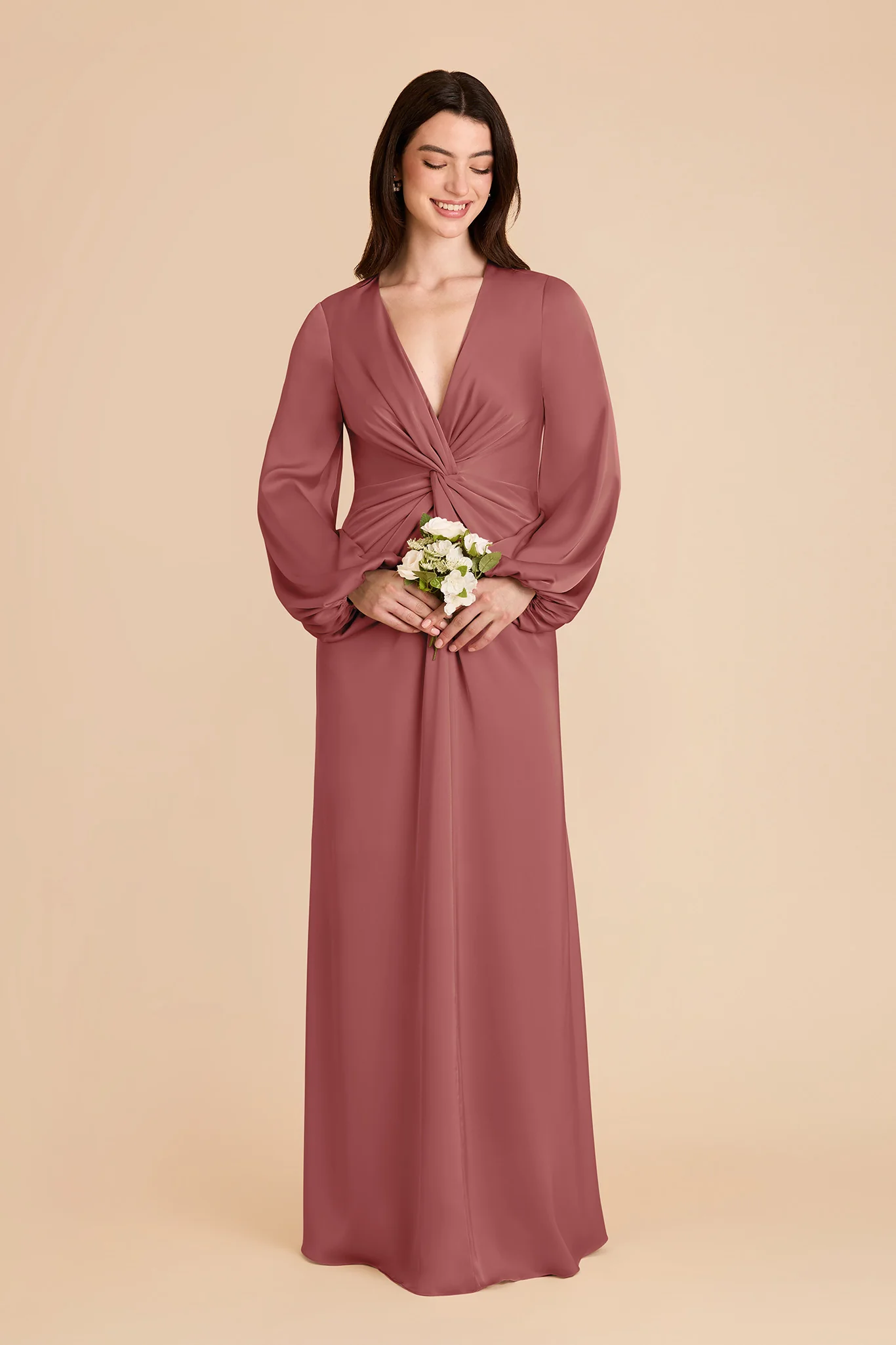Juniper Matte Satin Dress - Wild Rose - Image 3