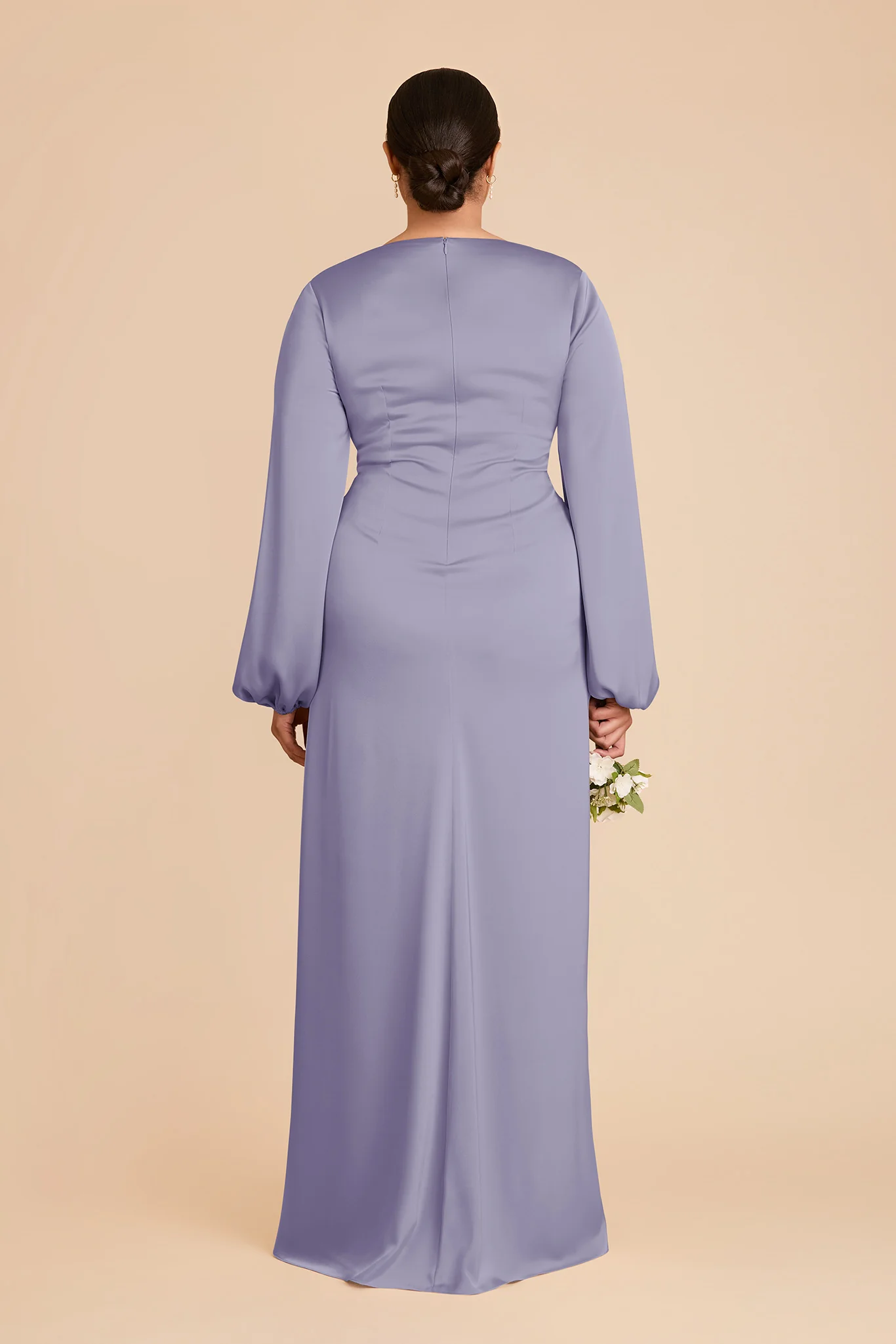 Juniper Matte Satin Dress - Wisteria - Image 8