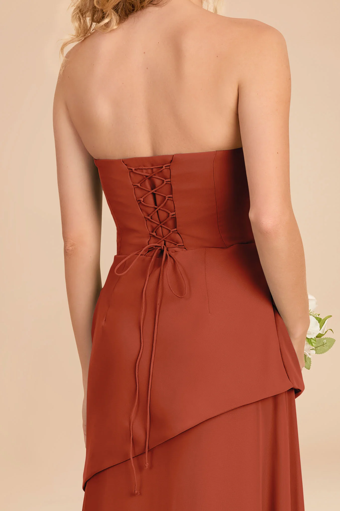 Kai Chiffon Dress - Auburn - Image 4