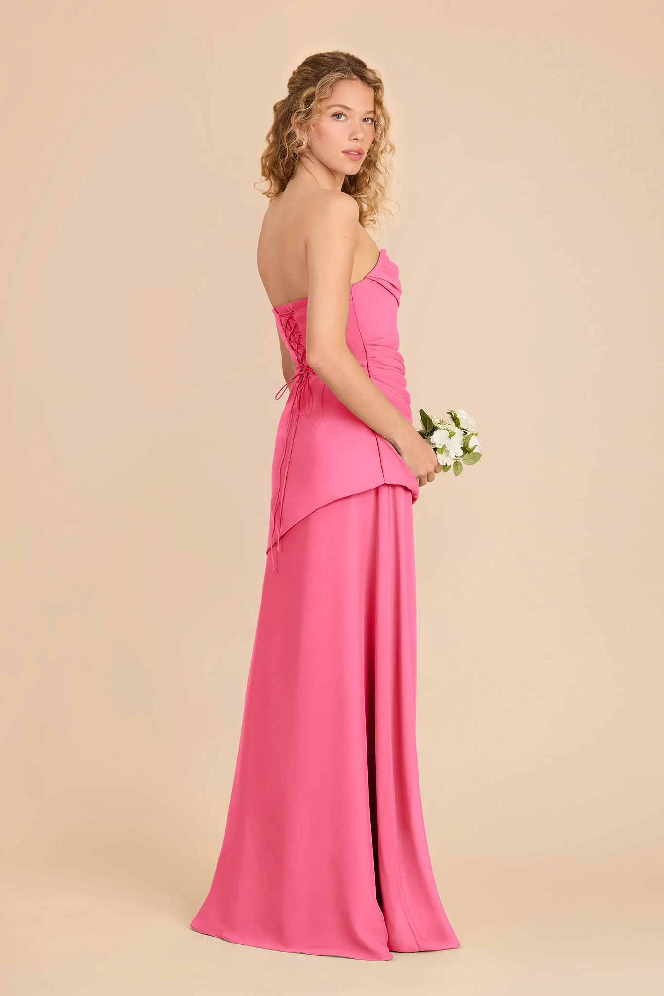 Kai Chiffon Dress - Bon Bon Pink - Image 3