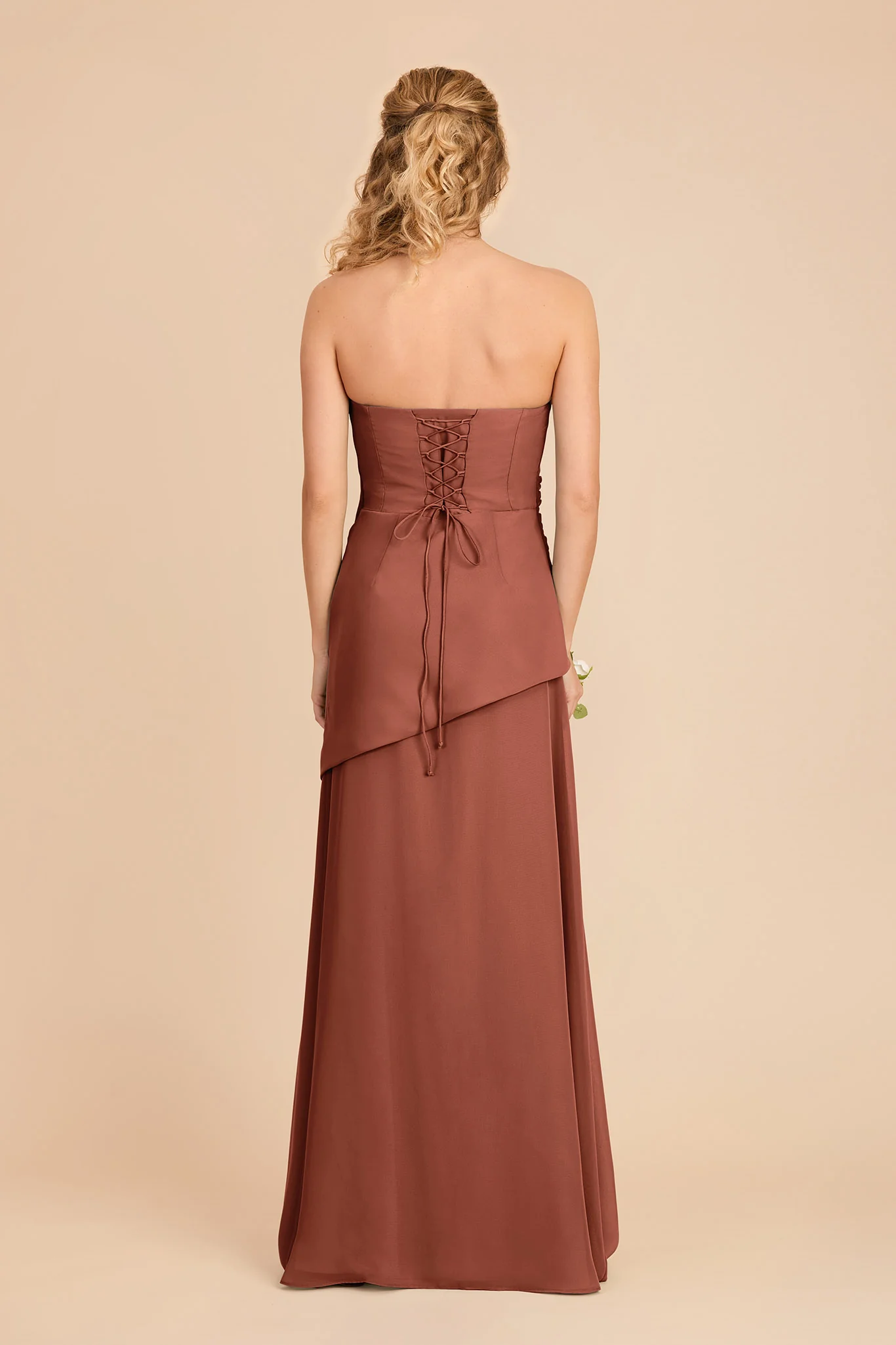 Kai Chiffon Dress - Desert Rose - Image 5