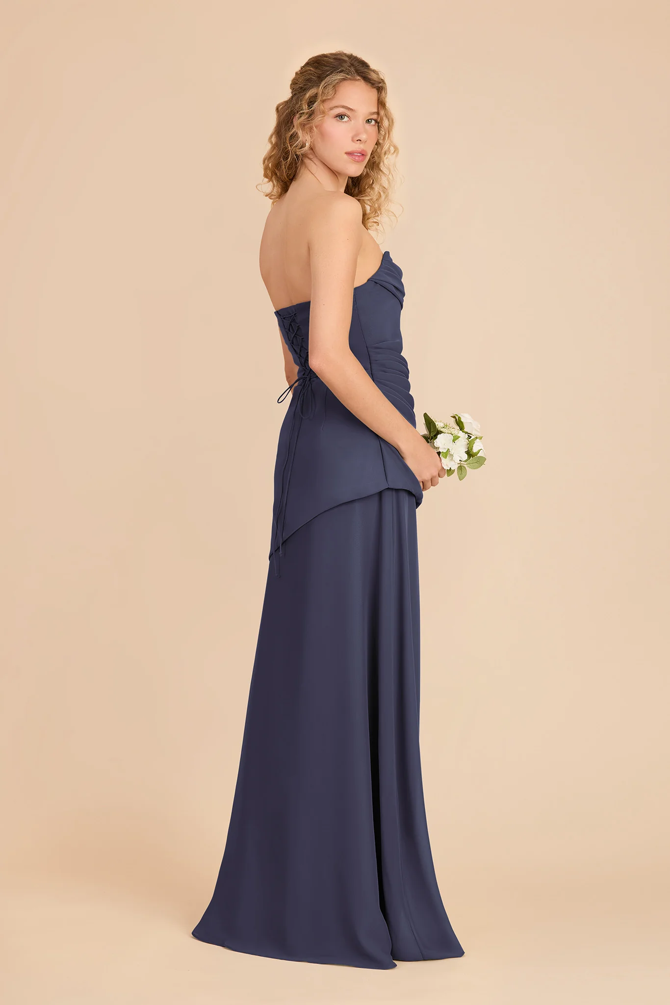 Kai Chiffon Dress - Dusk Blue - Image 3