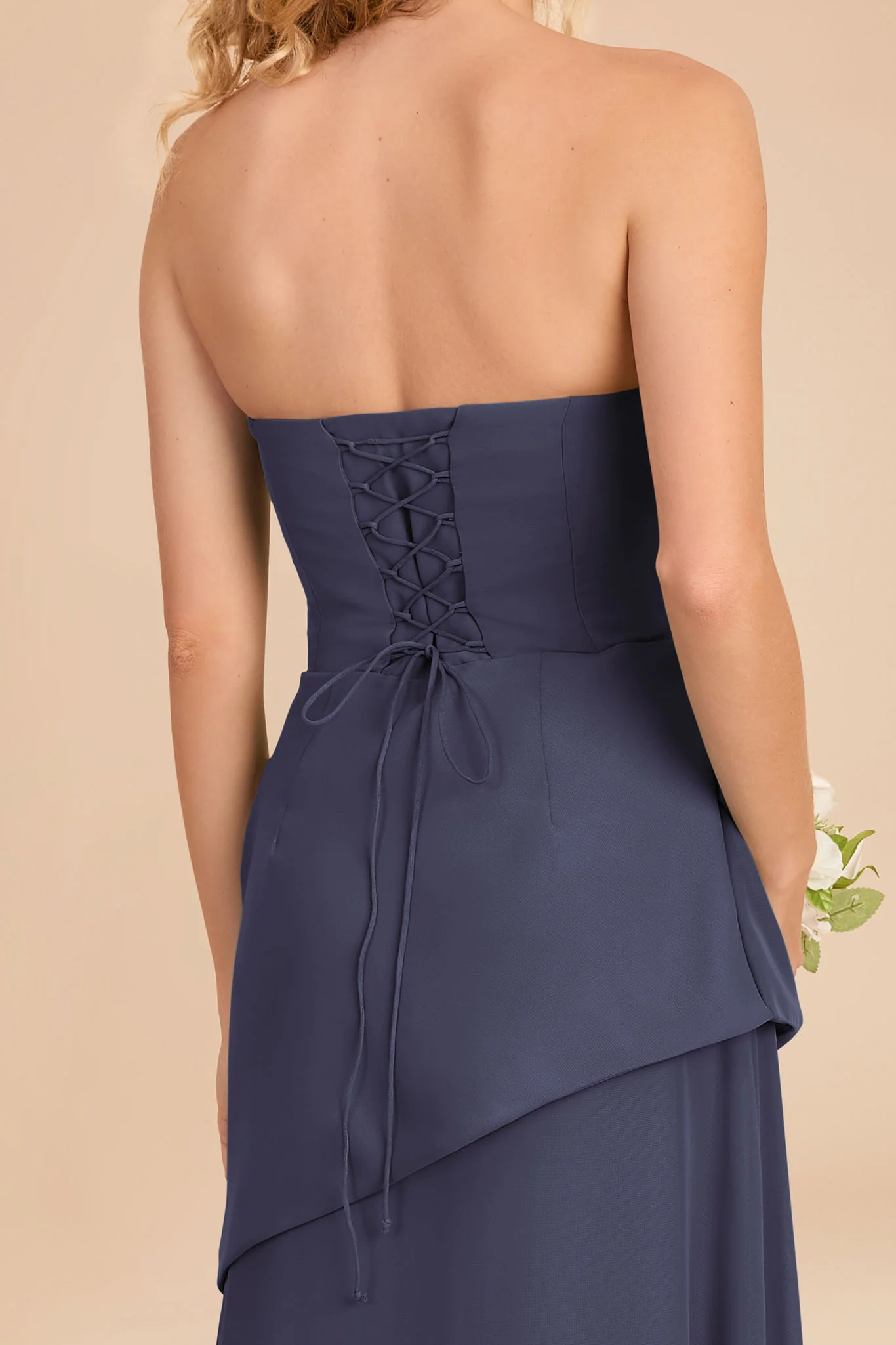 Kai Chiffon Dress - Dusk Blue - Image 4