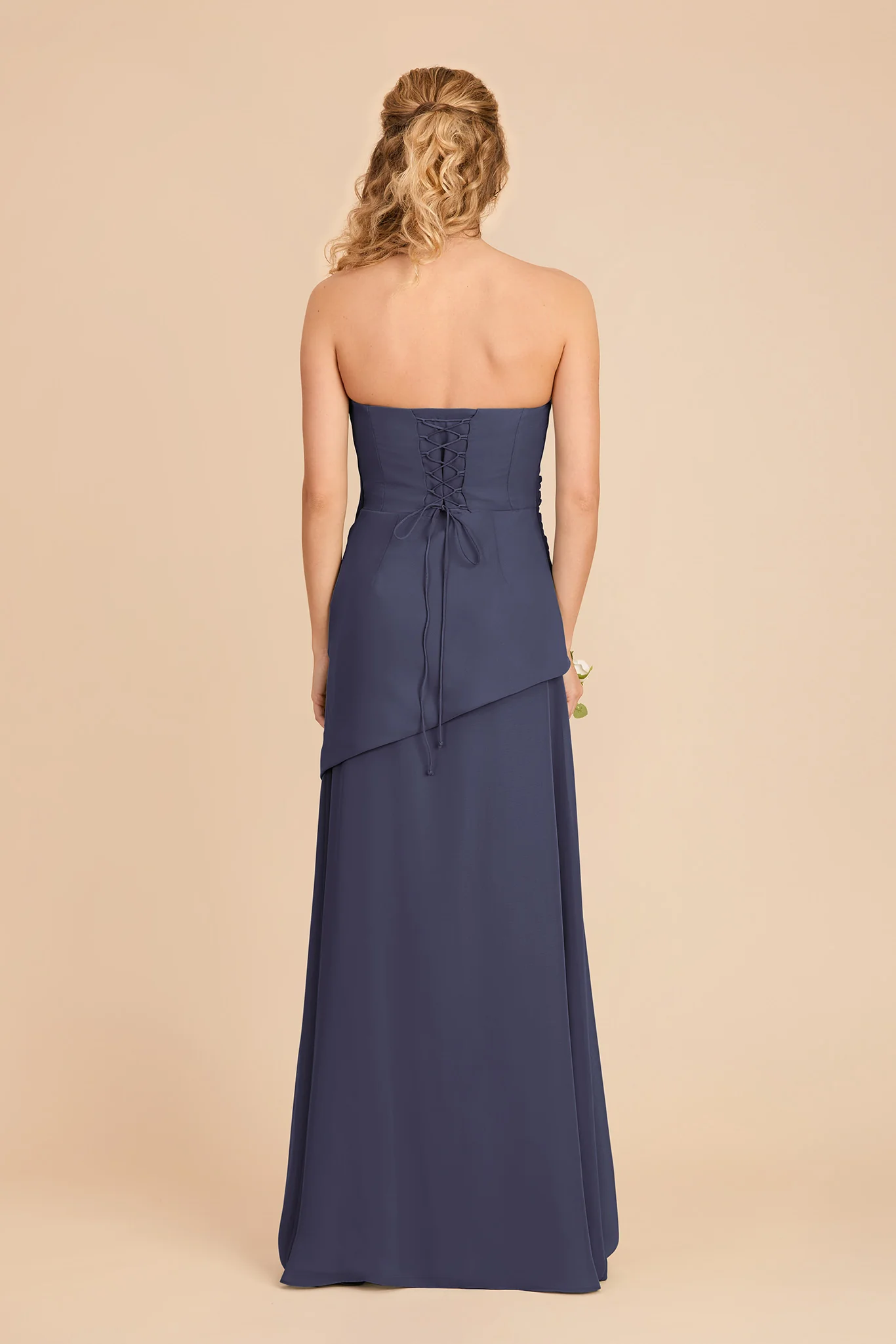 Kai Chiffon Dress - Dusk Blue - Image 5