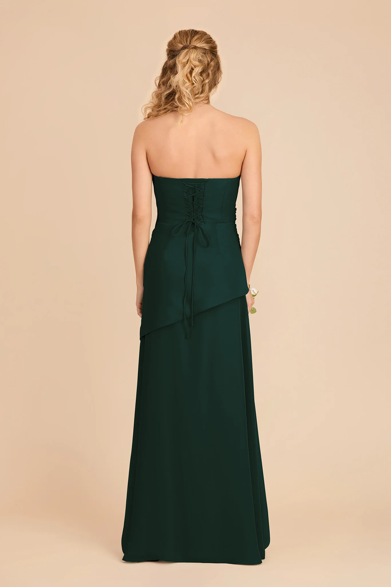 Kai Chiffon Dress - Emerald - Image 5