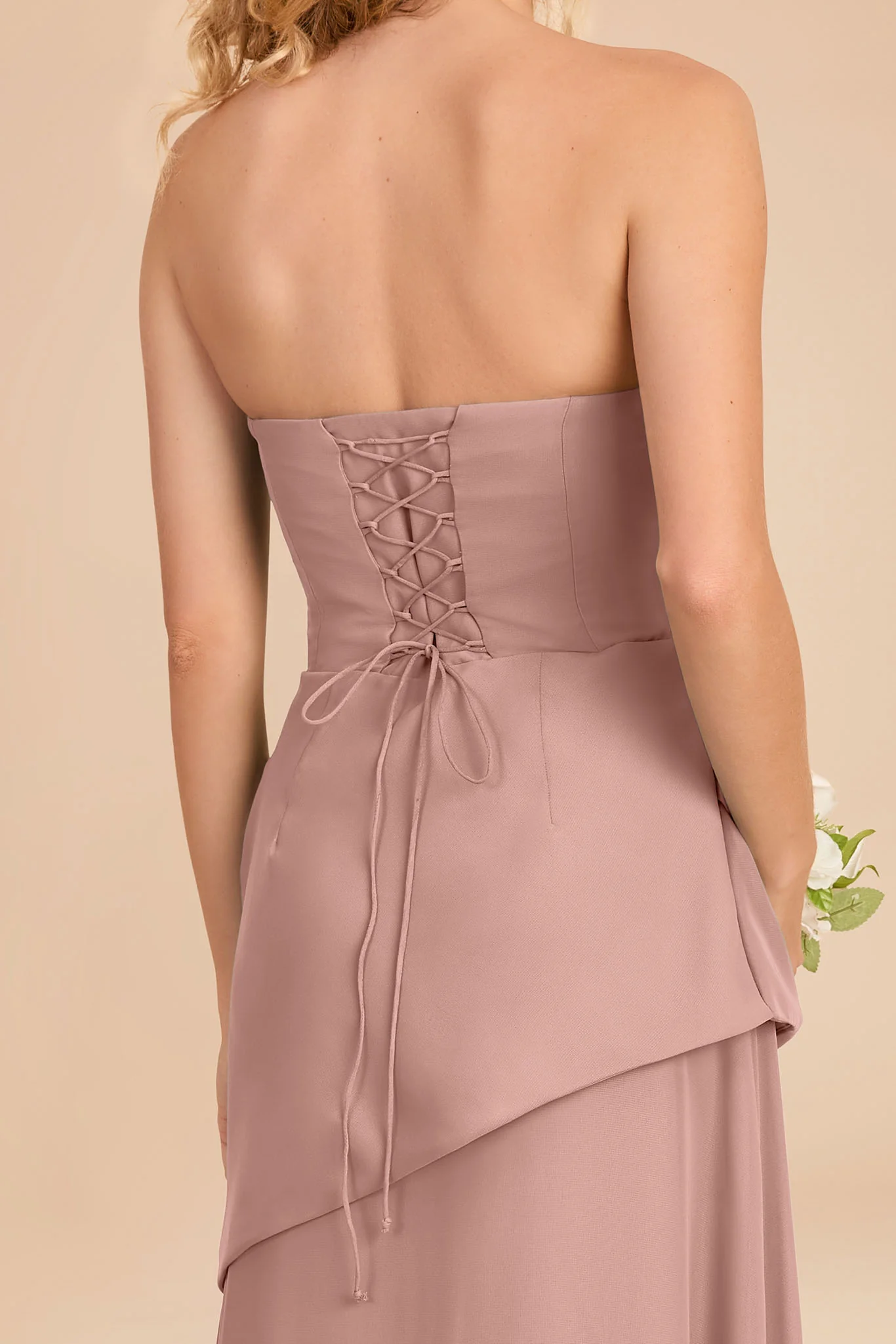 Kai Chiffon Dress - English Rose - Image 4