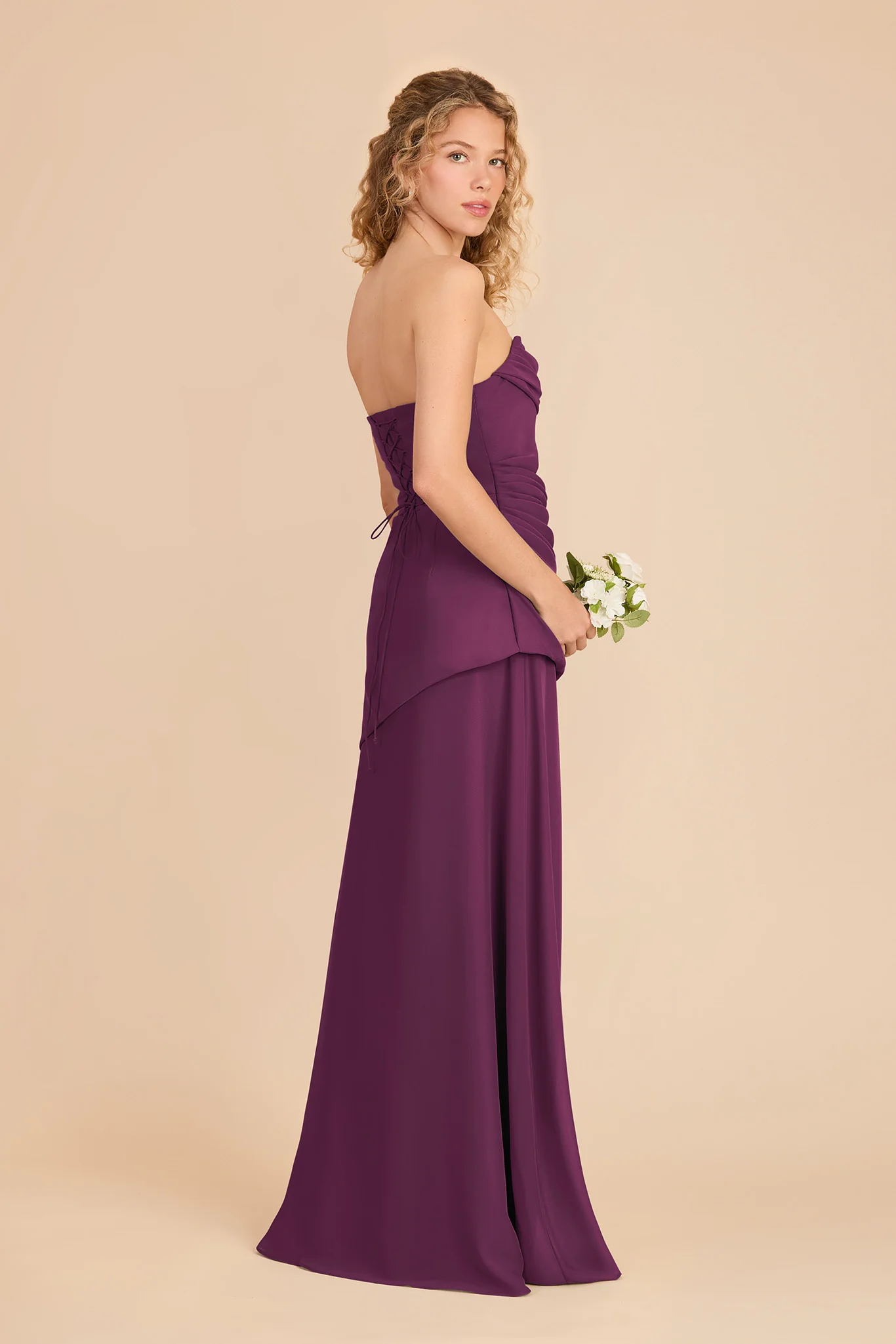 Kai Chiffon Dress - Fig - Image 3