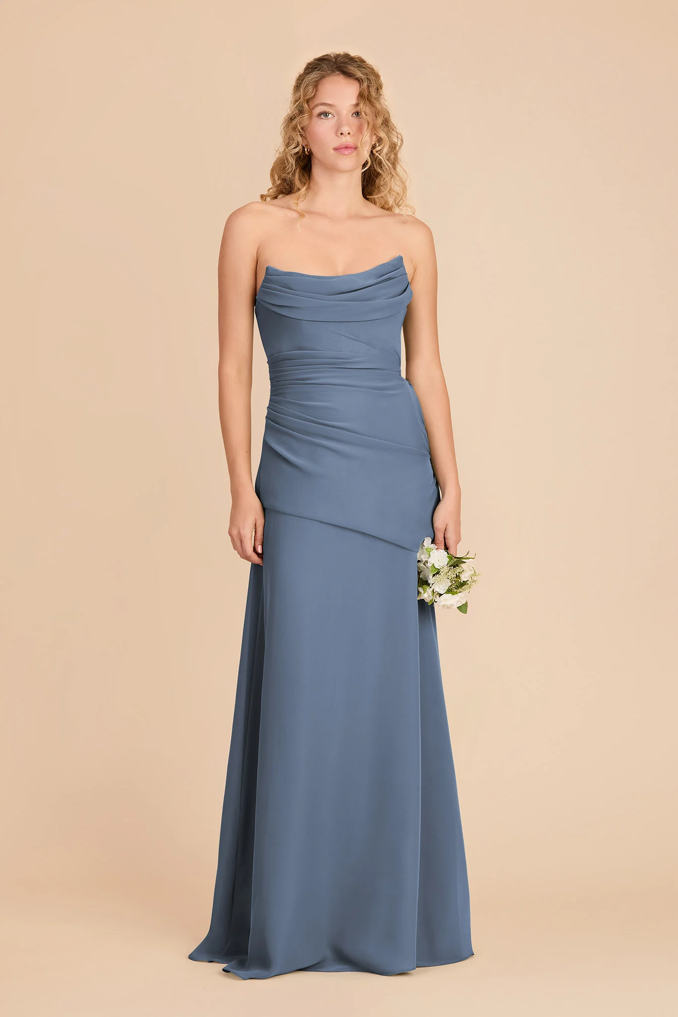 Kai Chiffon Dress - French Blue