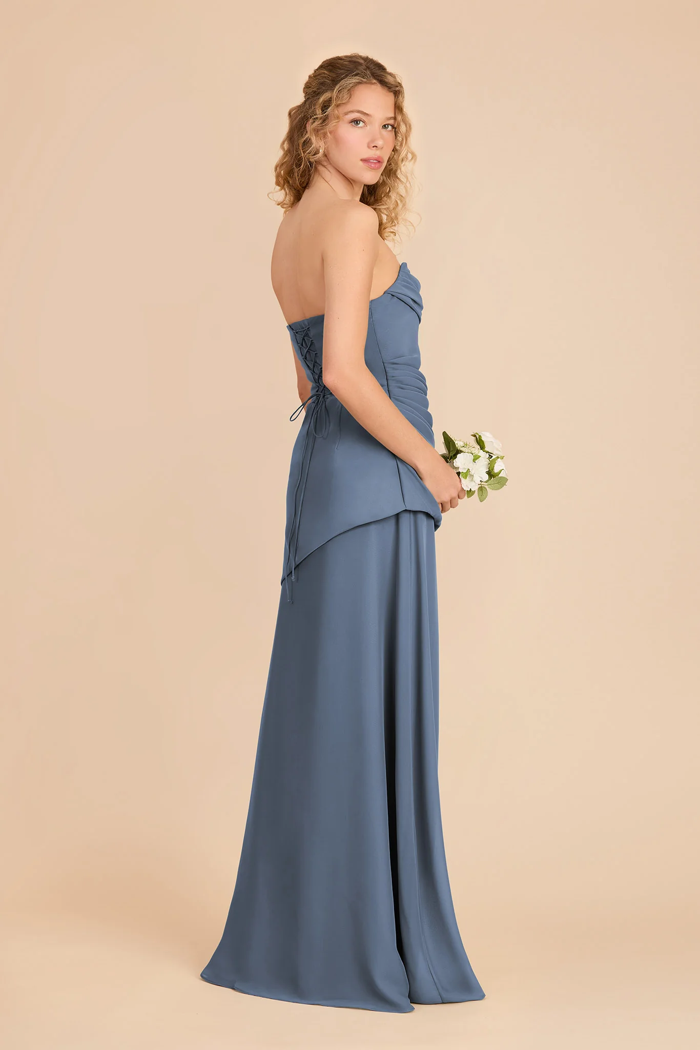 Kai Chiffon Dress - French Blue - Image 3