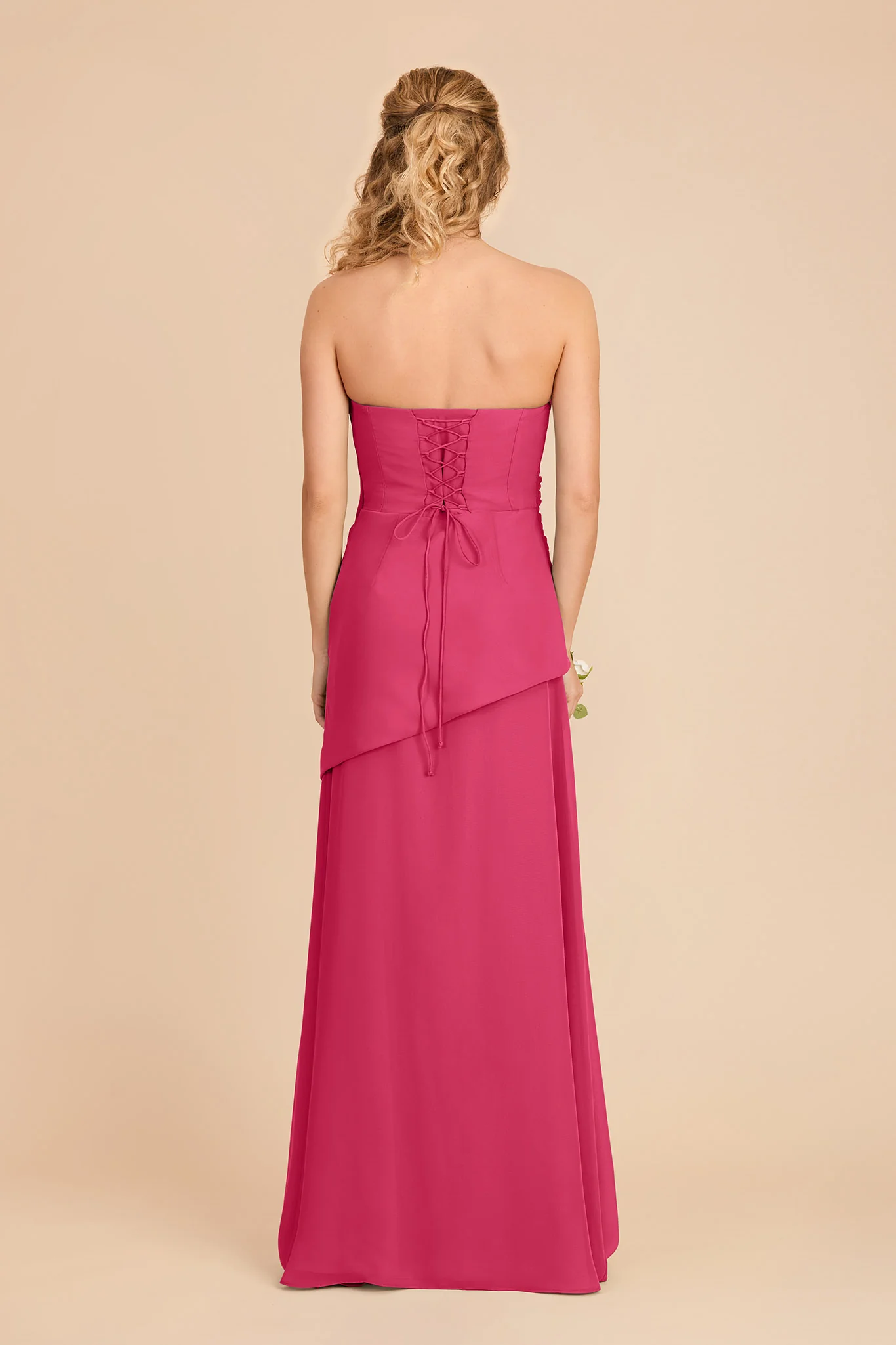 Kai Chiffon Dress - Fuchsia - Image 5