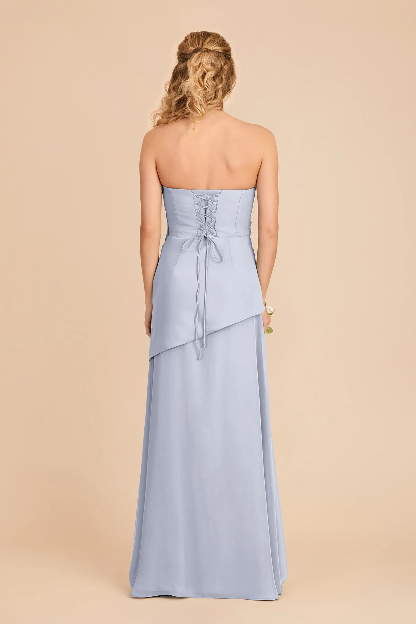 Kai Chiffon Dress - Ice Blue - Image 5