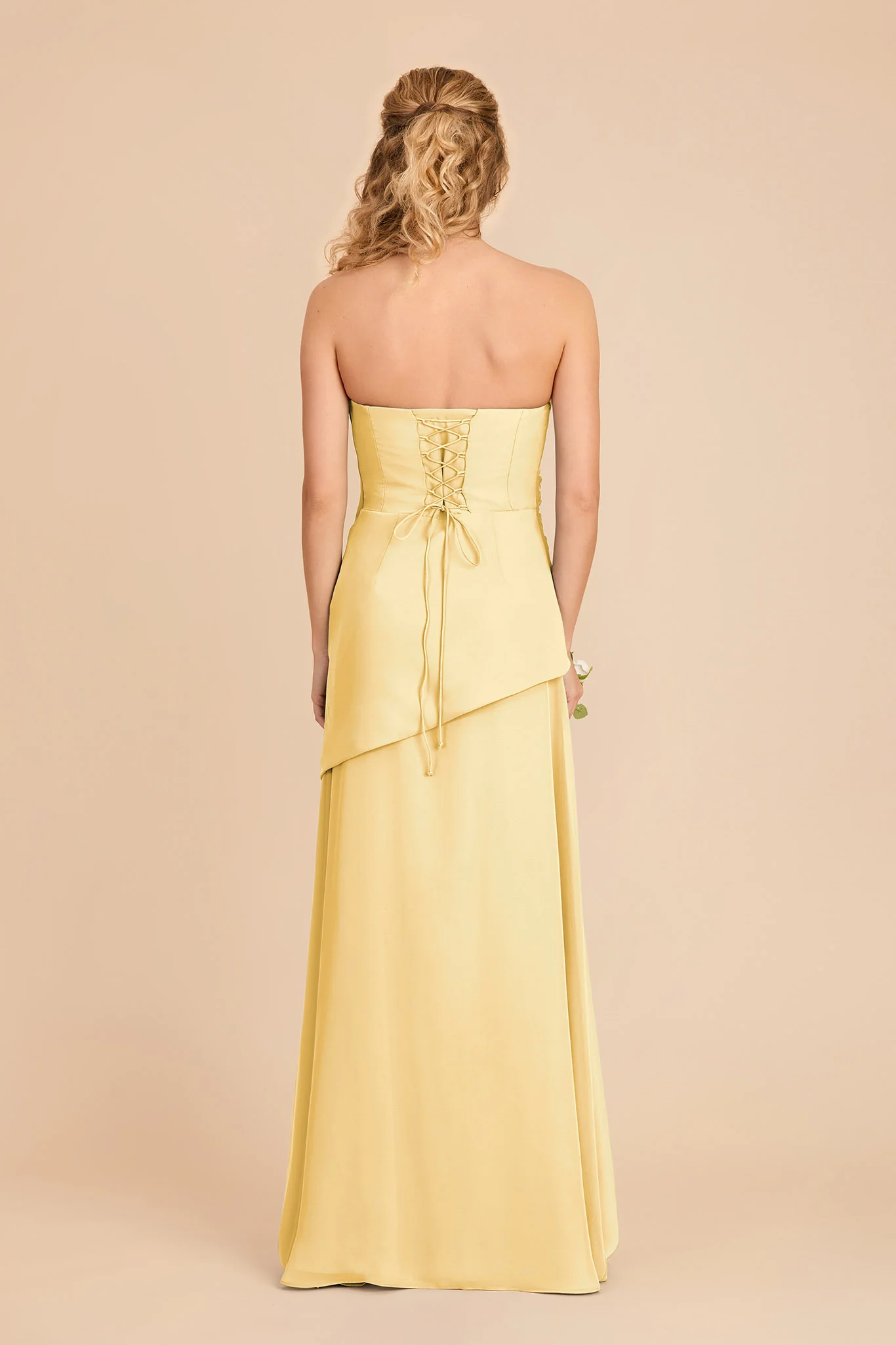 Kai Chiffon Dress - Lemon Sorbet - Image 5