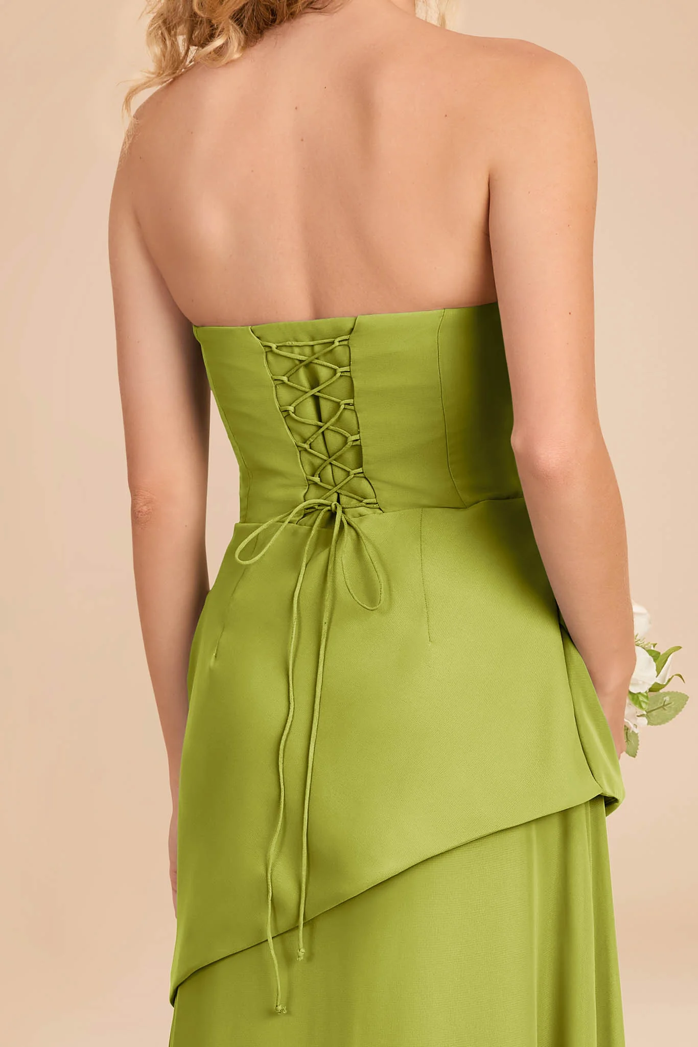 Kai Chiffon Dress - Matcha - Image 4