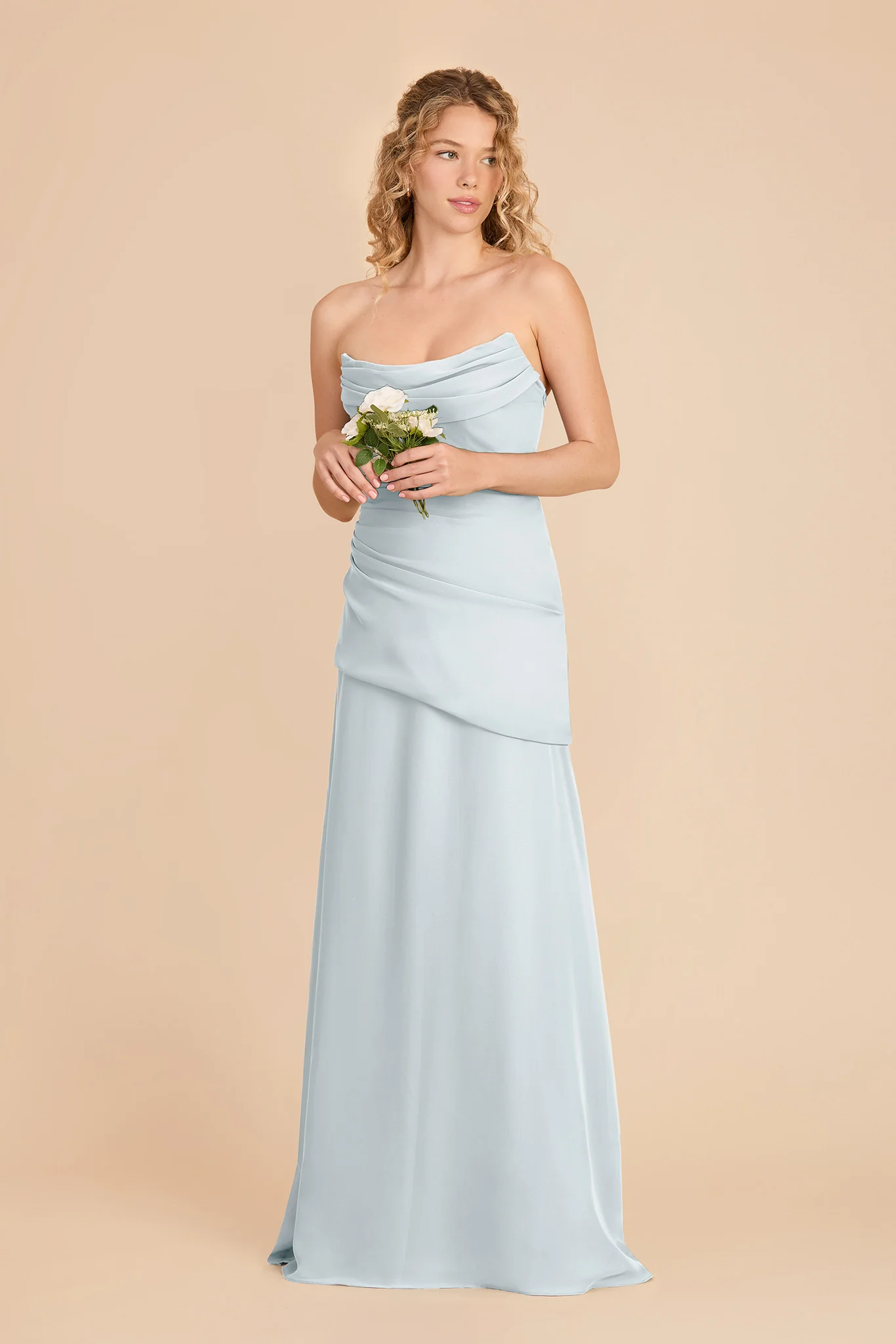 Kai Chiffon Dress - Mist Blue - Image 2