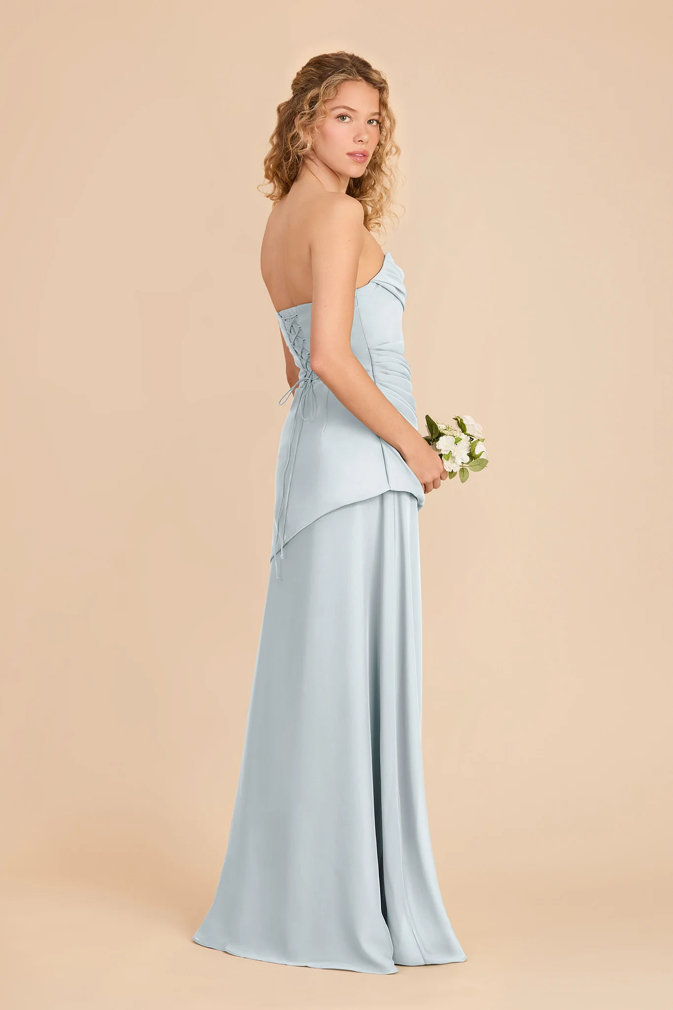 Kai Chiffon Dress - Mist Blue - Image 3
