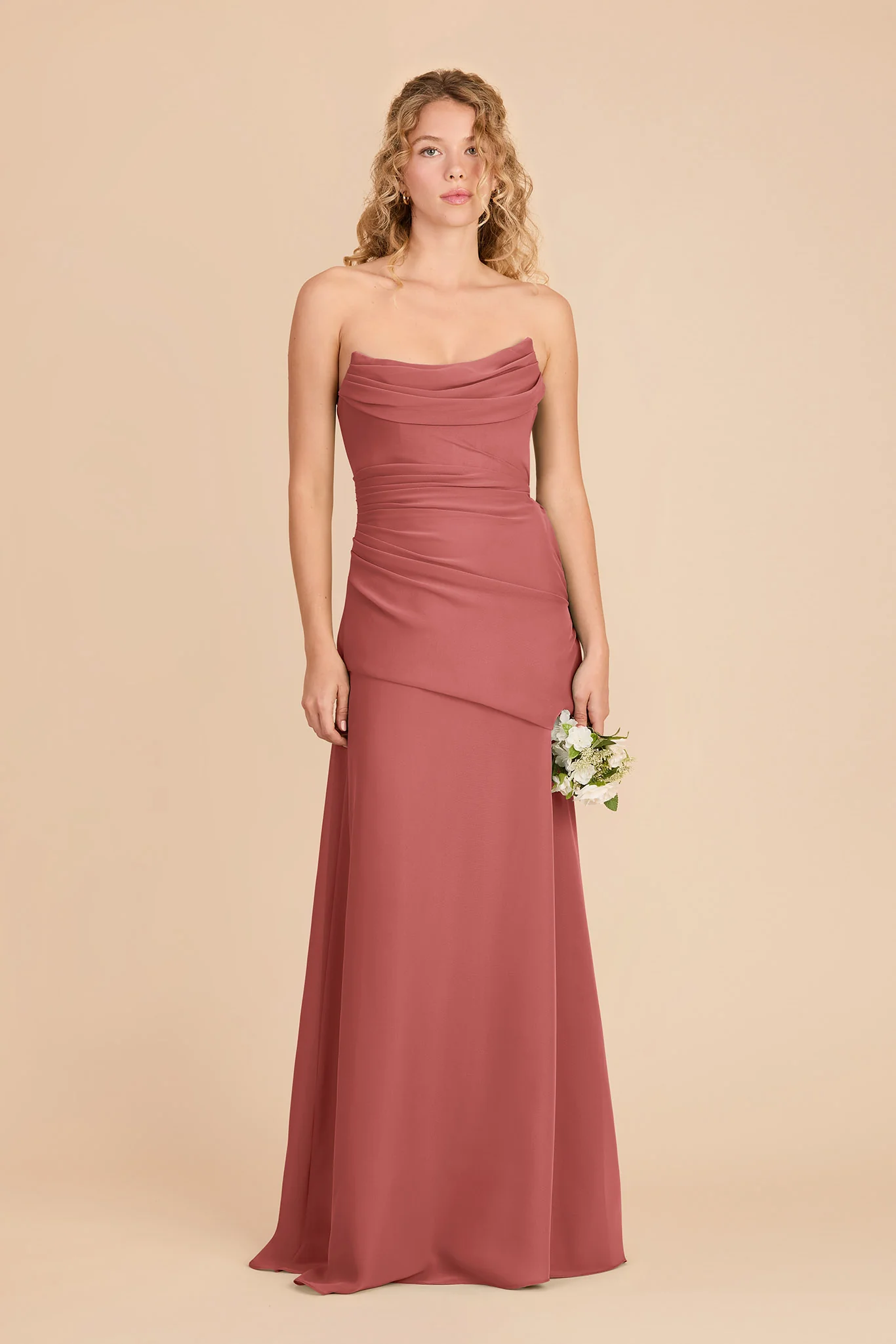 Kai Chiffon Dress - Mulberry