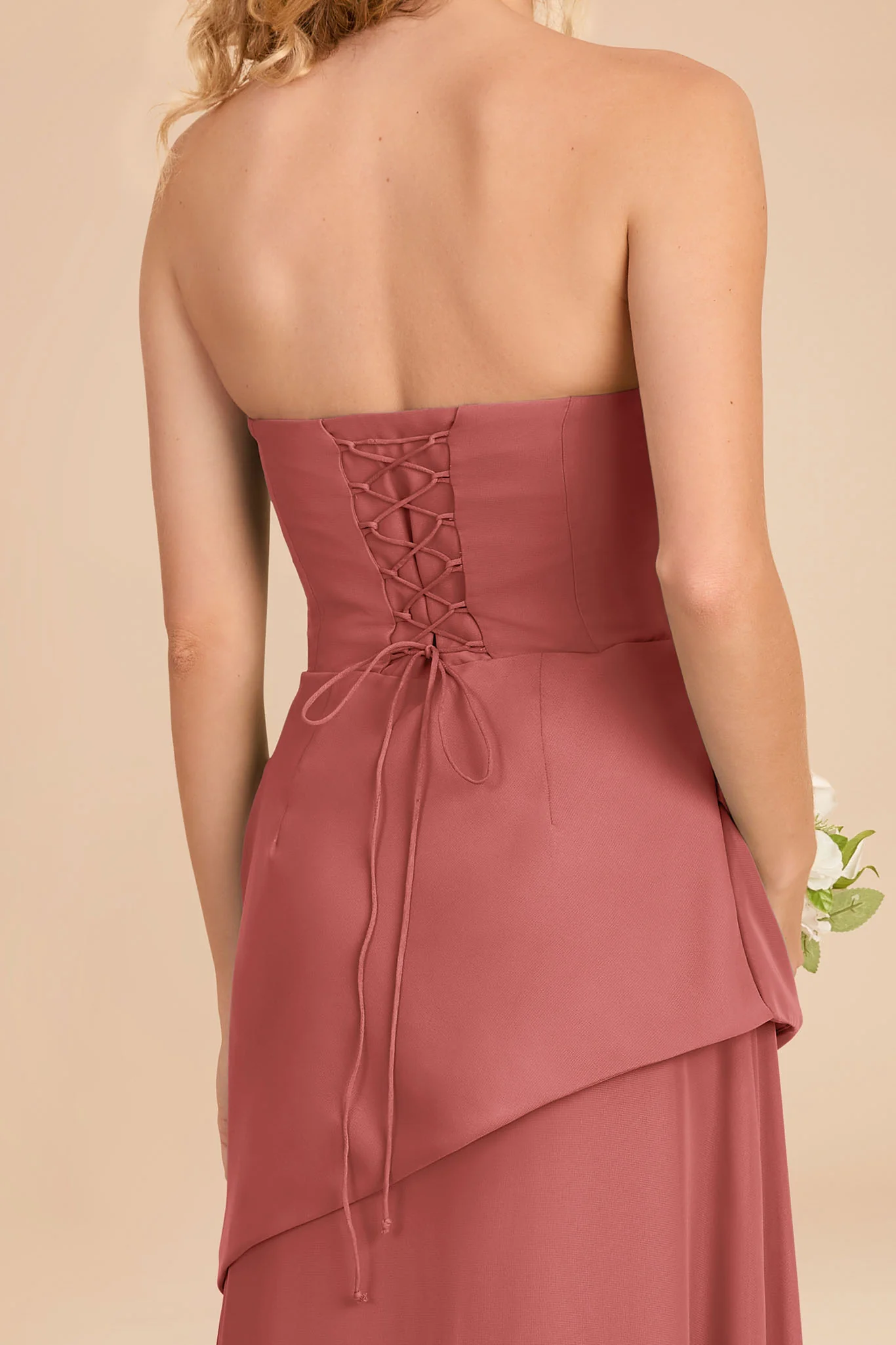 Kai Chiffon Dress - Mulberry - Image 4