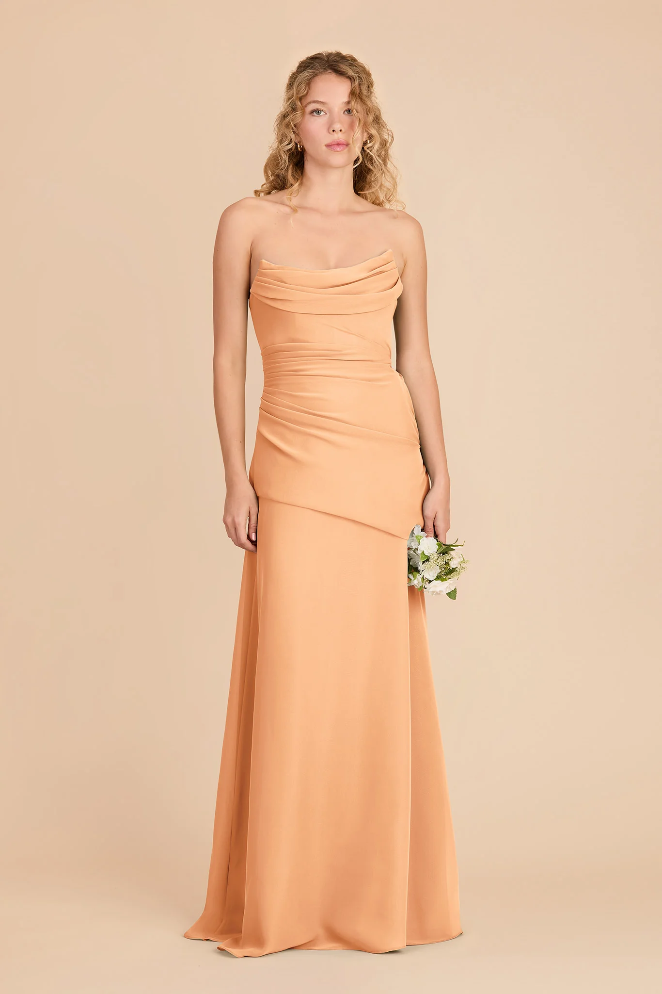 Kai Chiffon Dress - Peach