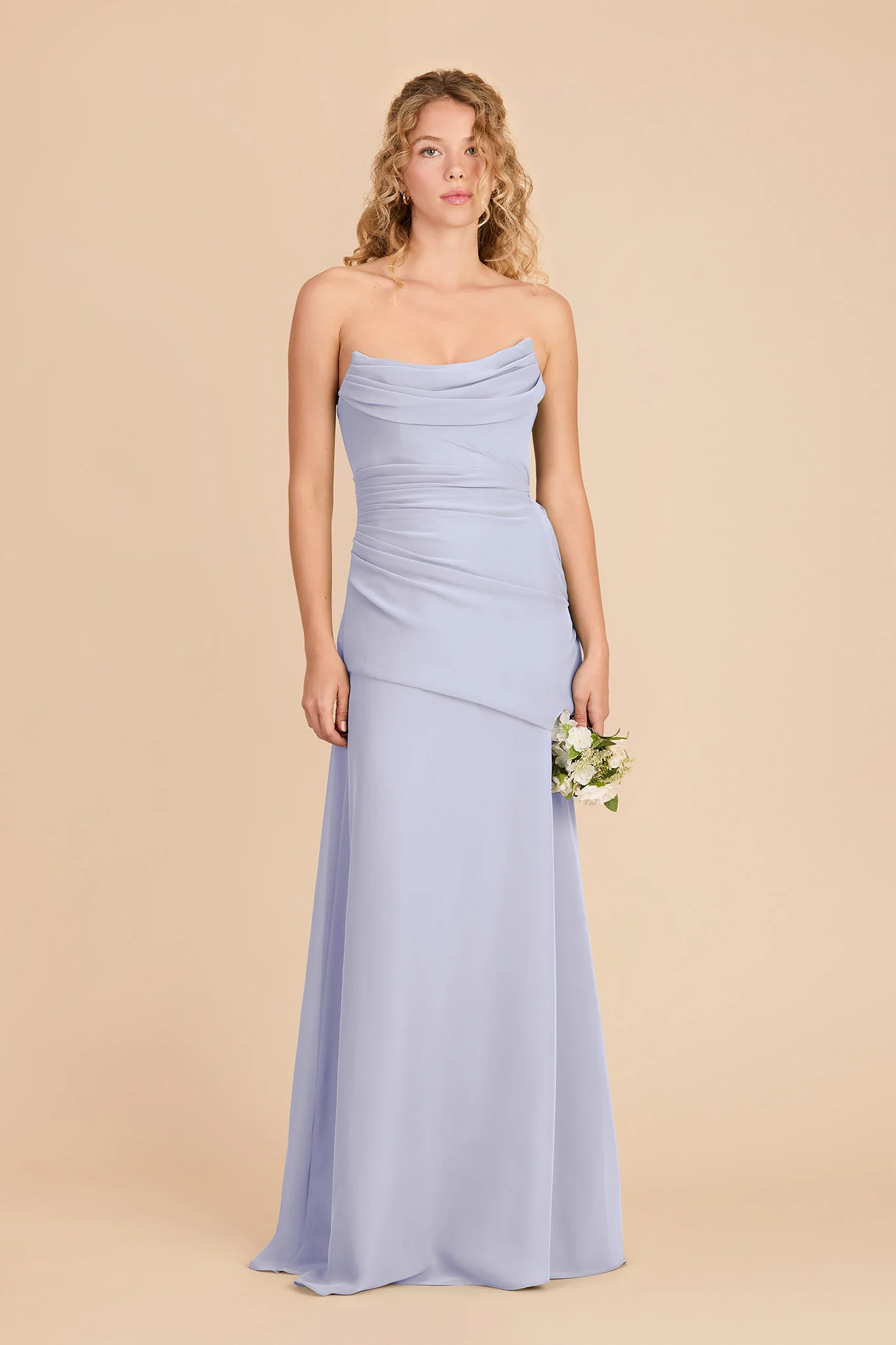 Kai Chiffon Dress - Periwinkle Blue