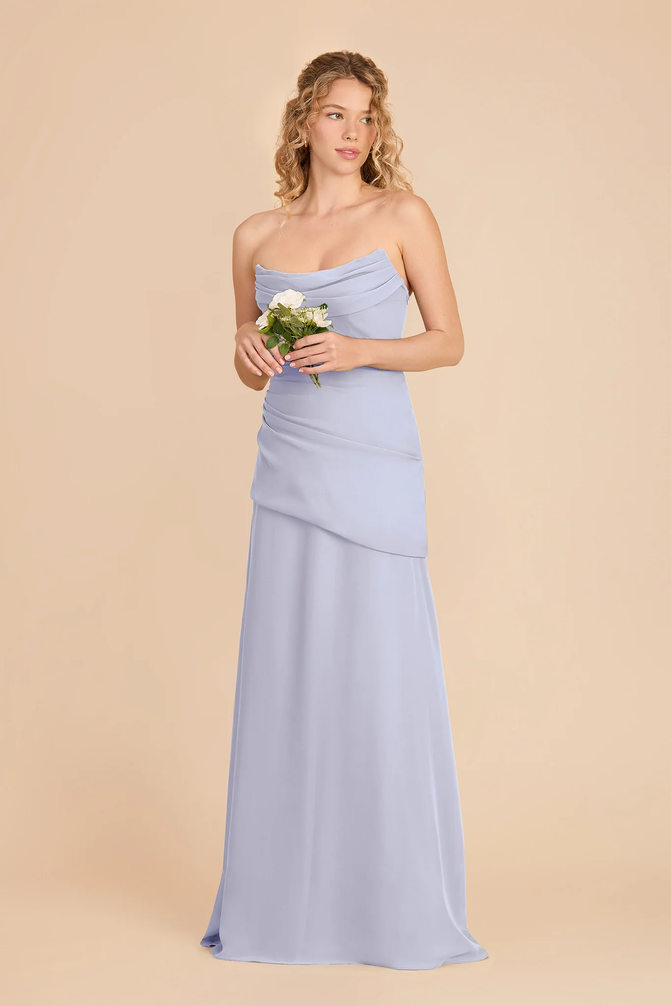 Kai Chiffon Dress - Periwinkle Blue - Image 2